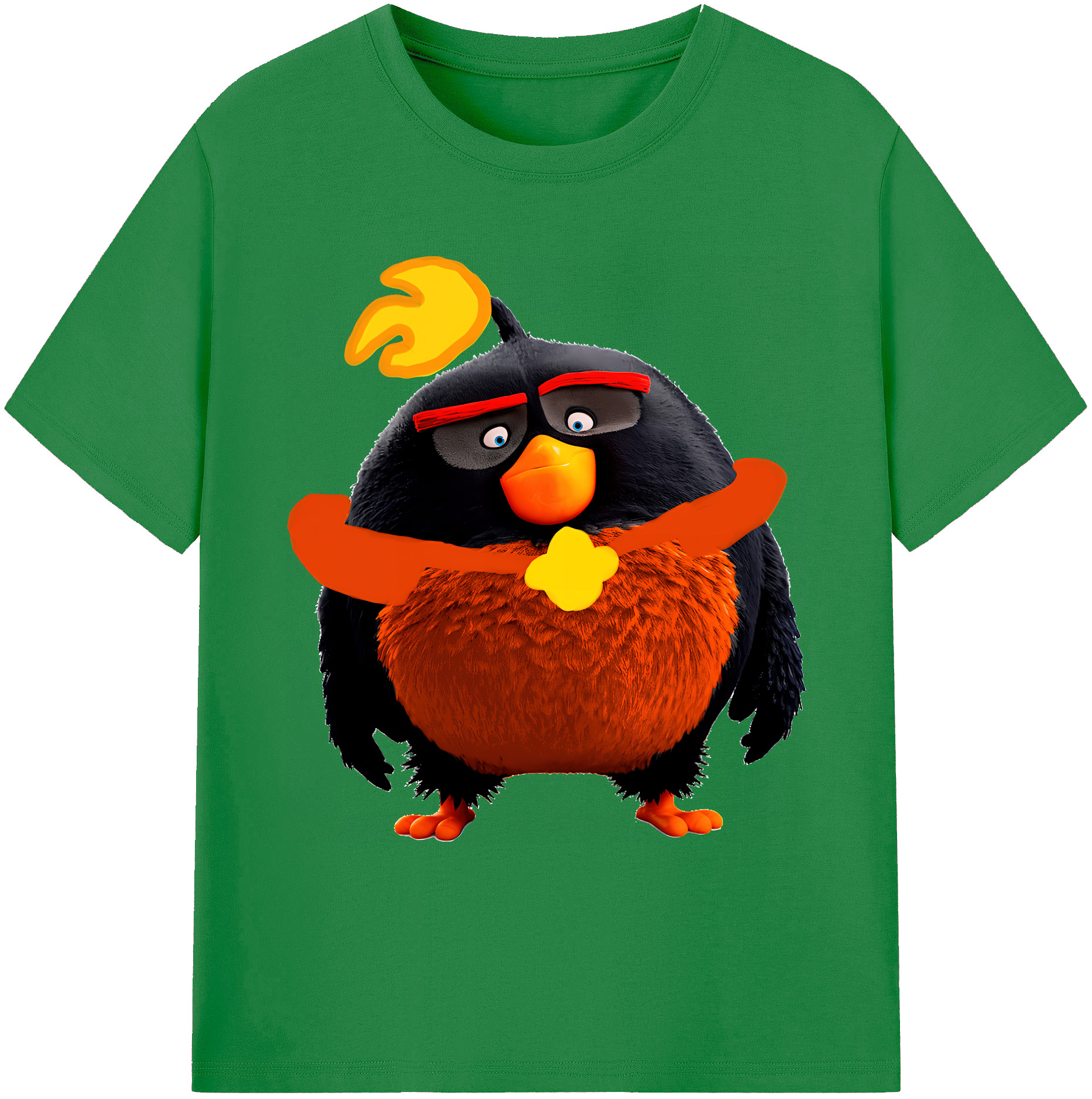 （画像用） Angry Birds アングリーバード 綿100％ メンズ半袖Tシャツ｜肌触りやわらか＆通気性
