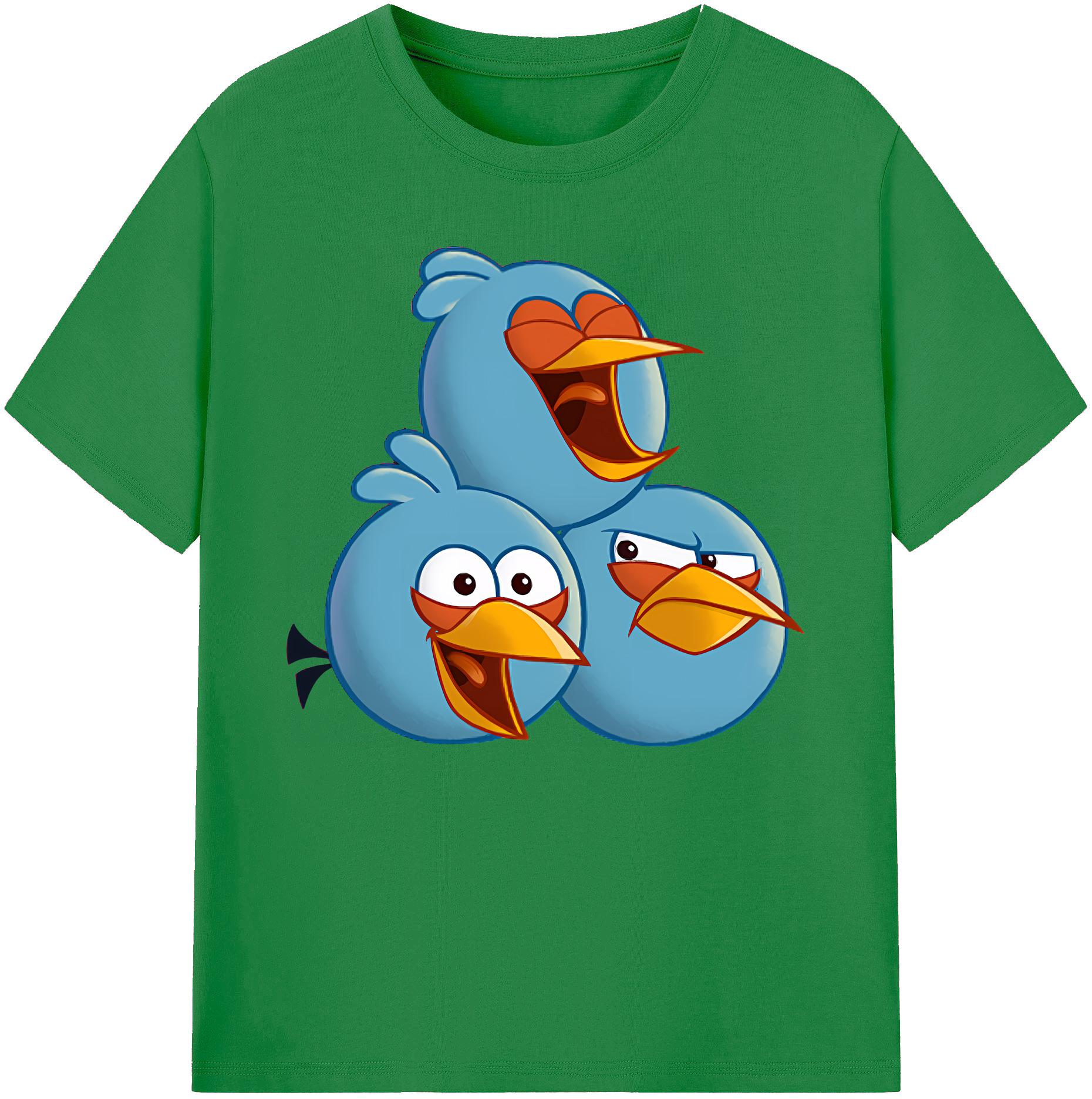 （画像用） Angry Birds アングリーバード 綿100％ メンズ半袖Tシャツ｜肌触りやわらか＆通気性