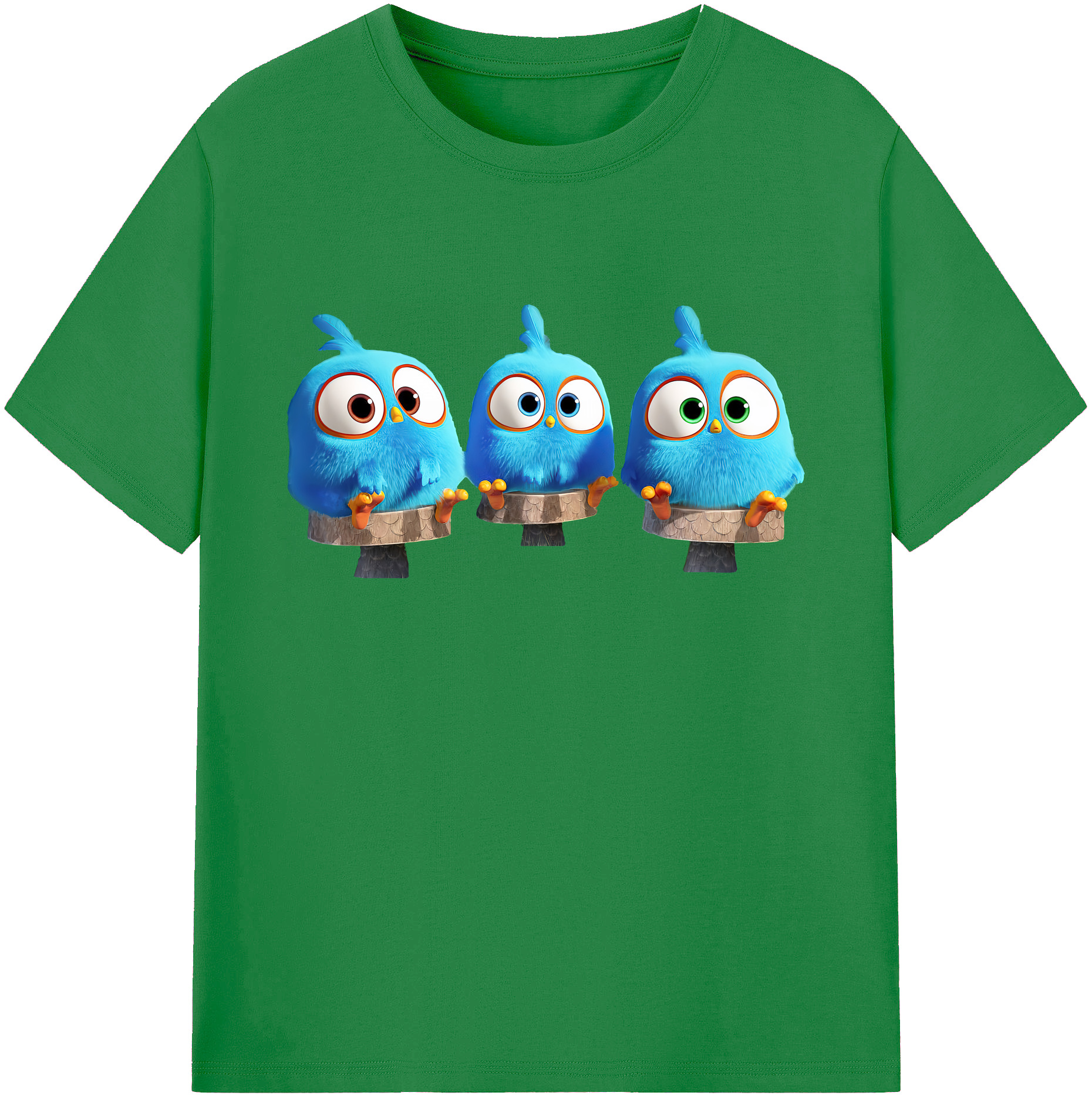 （画像用） Angry Birds アングリーバード 綿100％ メンズ半袖Tシャツ｜肌触りやわらか＆通気性