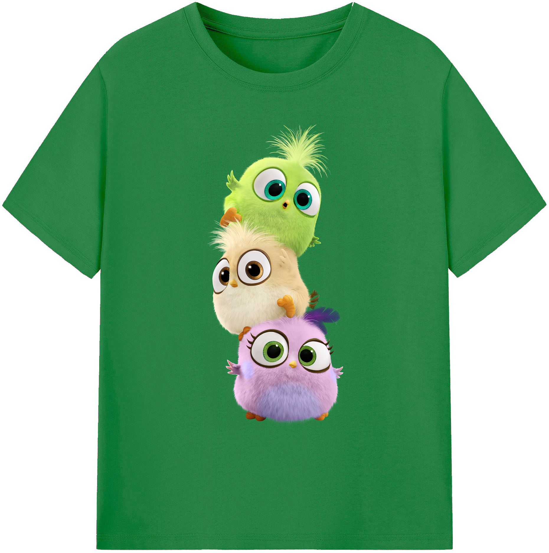 （画像用） Angry Birds アングリーバード 綿100％ メンズ半袖Tシャツ｜肌触りやわらか＆通気性