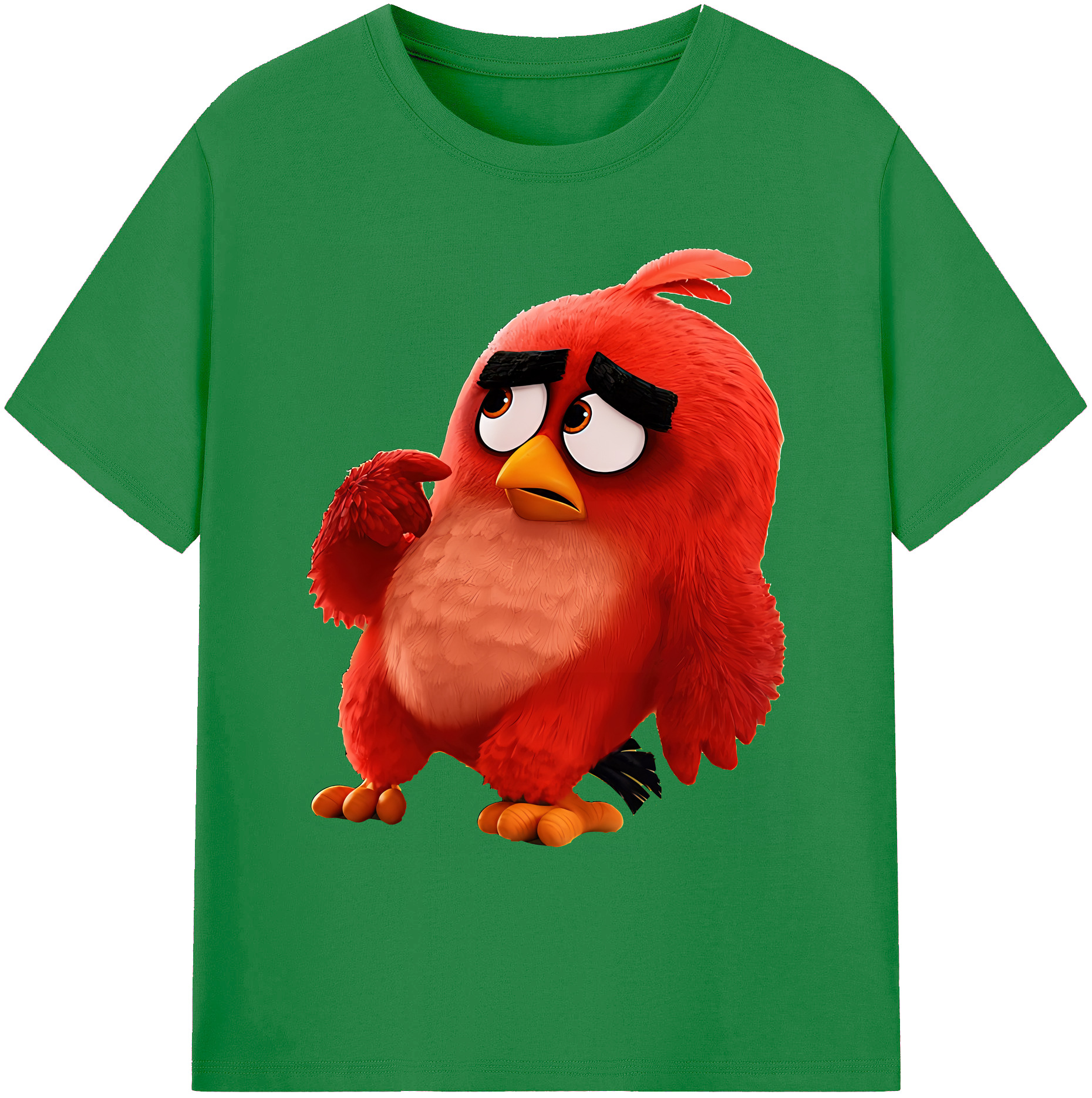 （画像用） Angry Birds アングリーバード 綿100％ メンズ半袖Tシャツ｜肌触りやわらか＆通気性