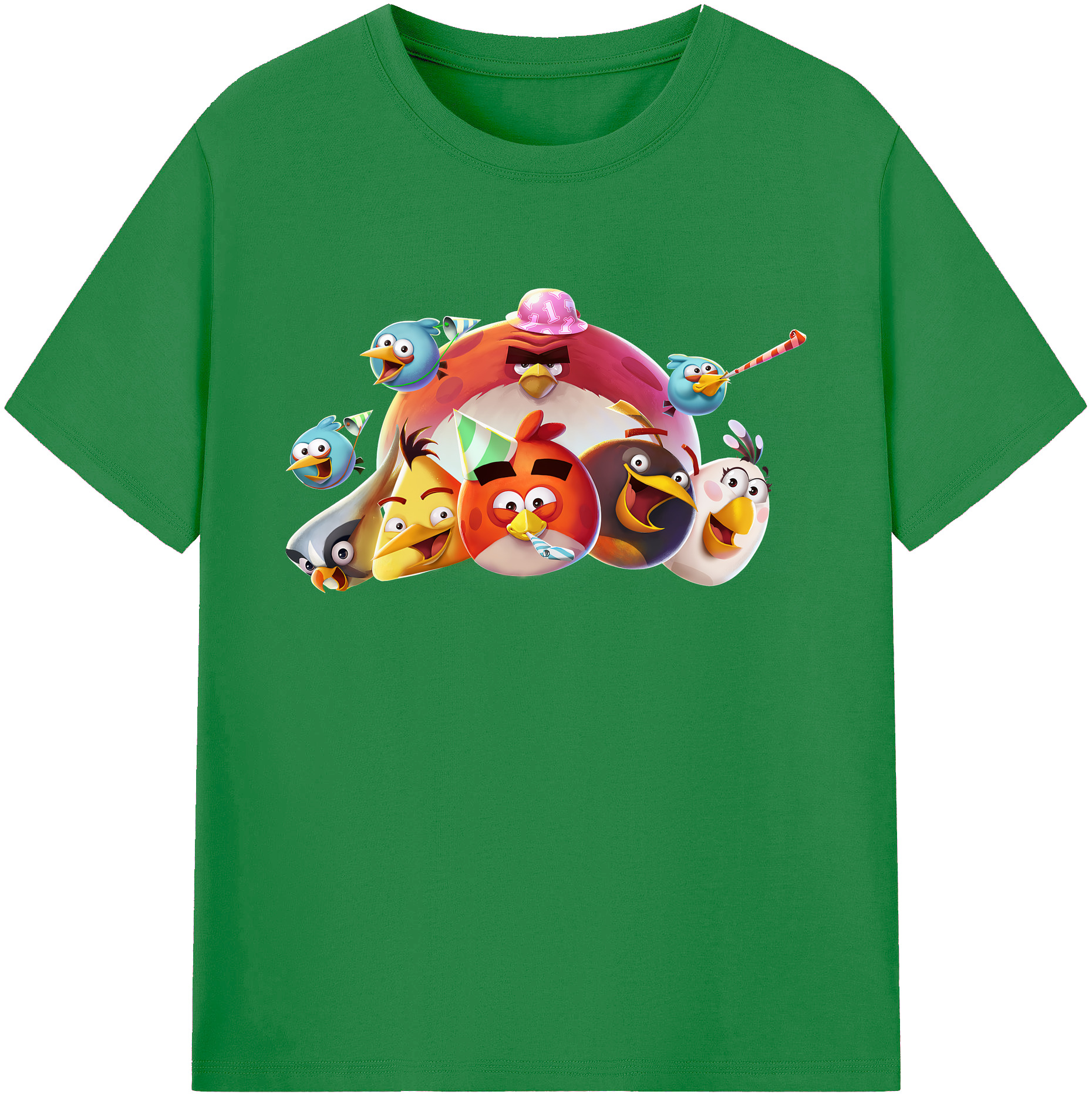（画像用） Angry Birds アングリーバード 綿100％ メンズ半袖Tシャツ｜肌触りやわらか＆通気性