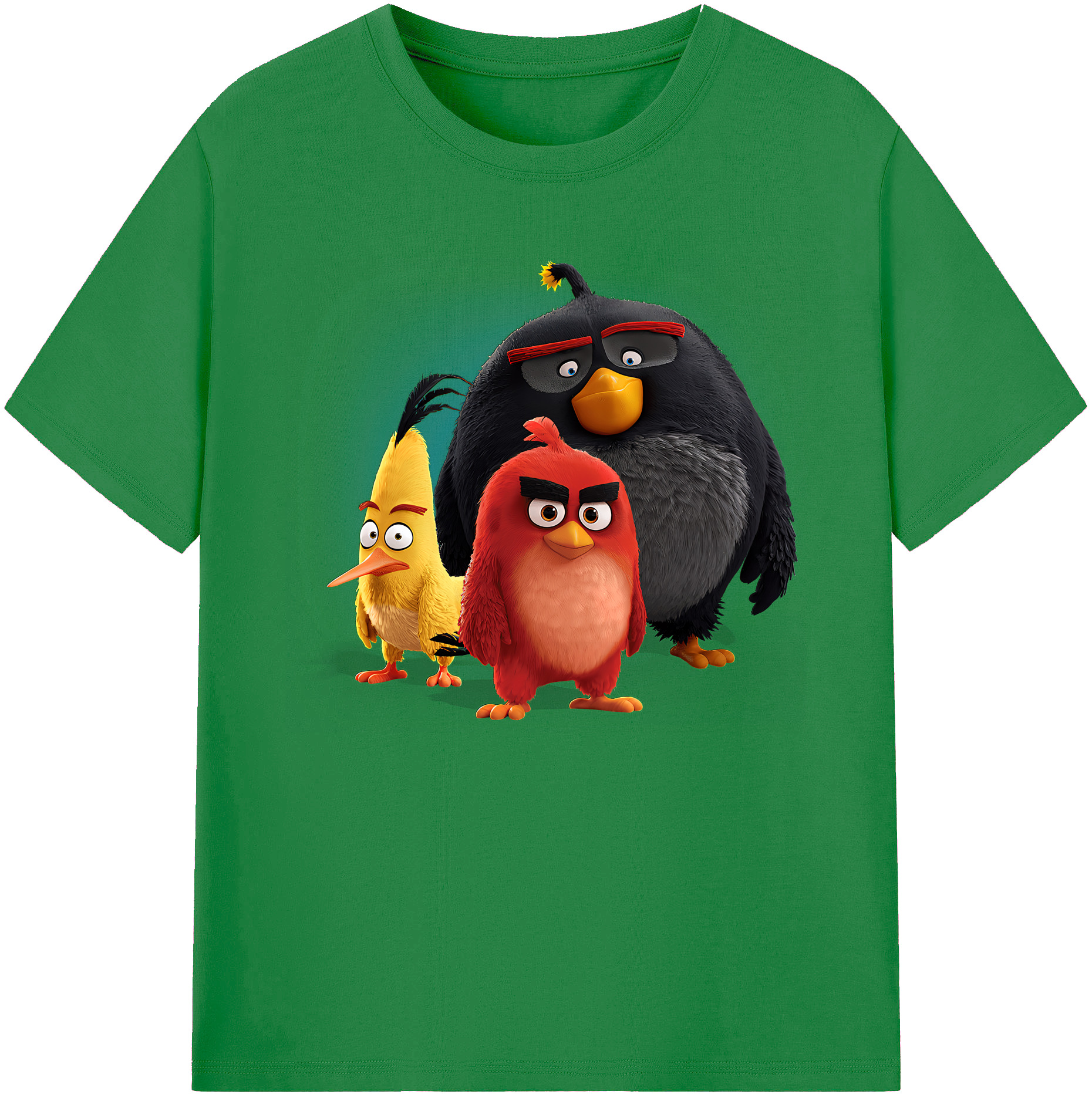 （画像用） Angry Birds アングリーバード 綿100％ メンズ半袖Tシャツ｜肌触りやわらか＆通気性