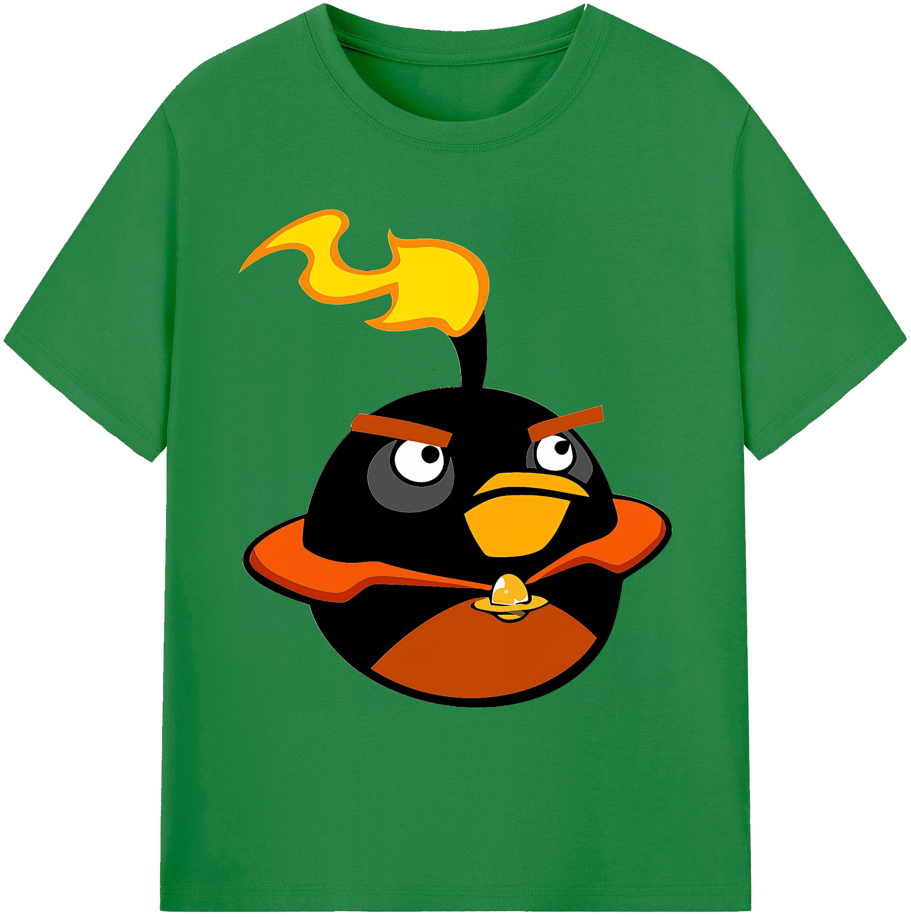 （画像用） Angry Birds アングリーバード 綿100％ メンズ半袖Tシャツ｜肌触りやわらか＆通気性