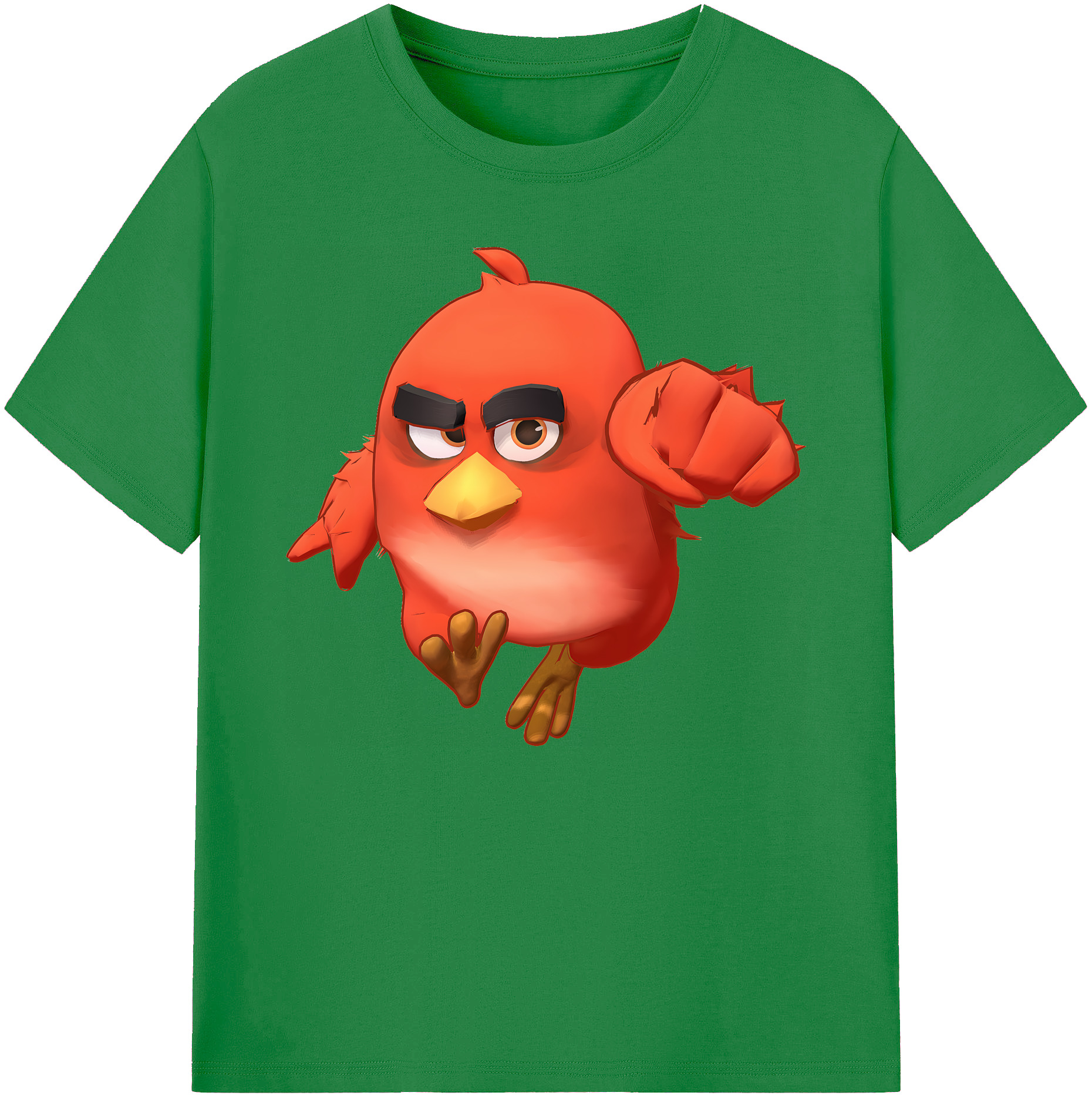 （画像用） Angry Birds アングリーバード 綿100％ メンズ半袖Tシャツ｜肌触りやわらか＆通気性