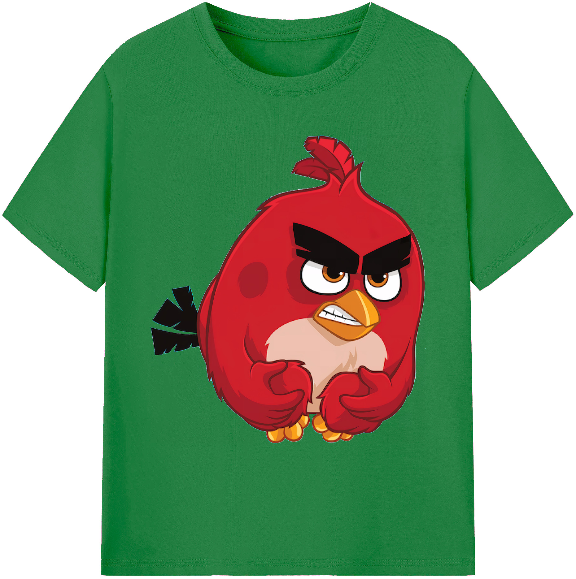 （画像用） Angry Birds アングリーバード 綿100％ メンズ半袖Tシャツ｜肌触りやわらか＆通気性