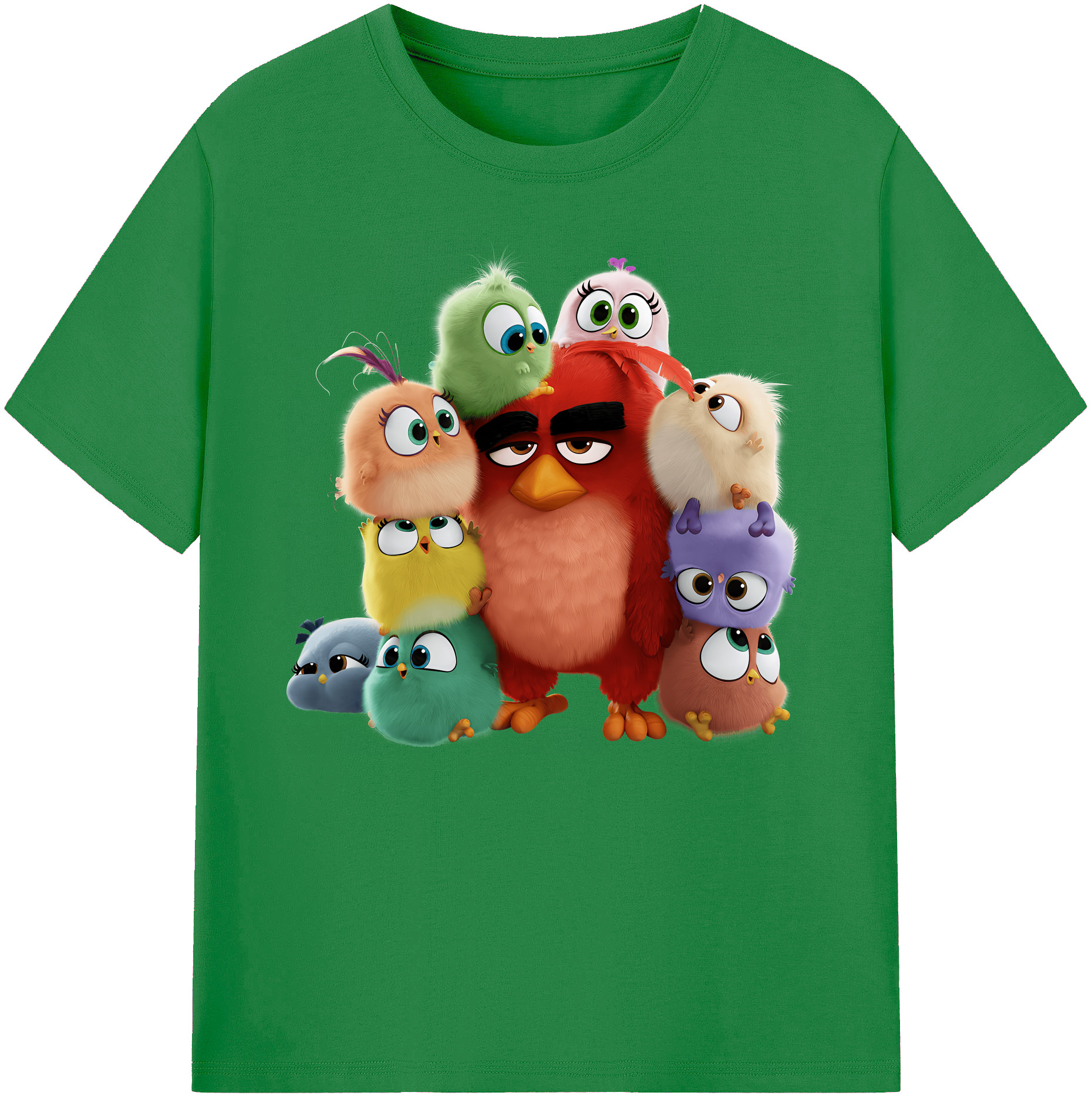 （画像用） Angry Birds アングリーバード 綿100％ メンズ半袖Tシャツ｜肌触りやわらか＆通気性