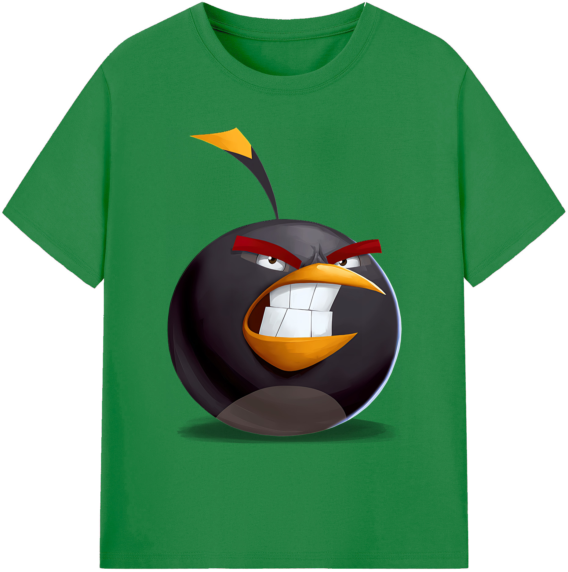 （画像用） Angry Birds アングリーバード 綿100％ メンズ半袖Tシャツ｜肌触りやわらか＆通気性