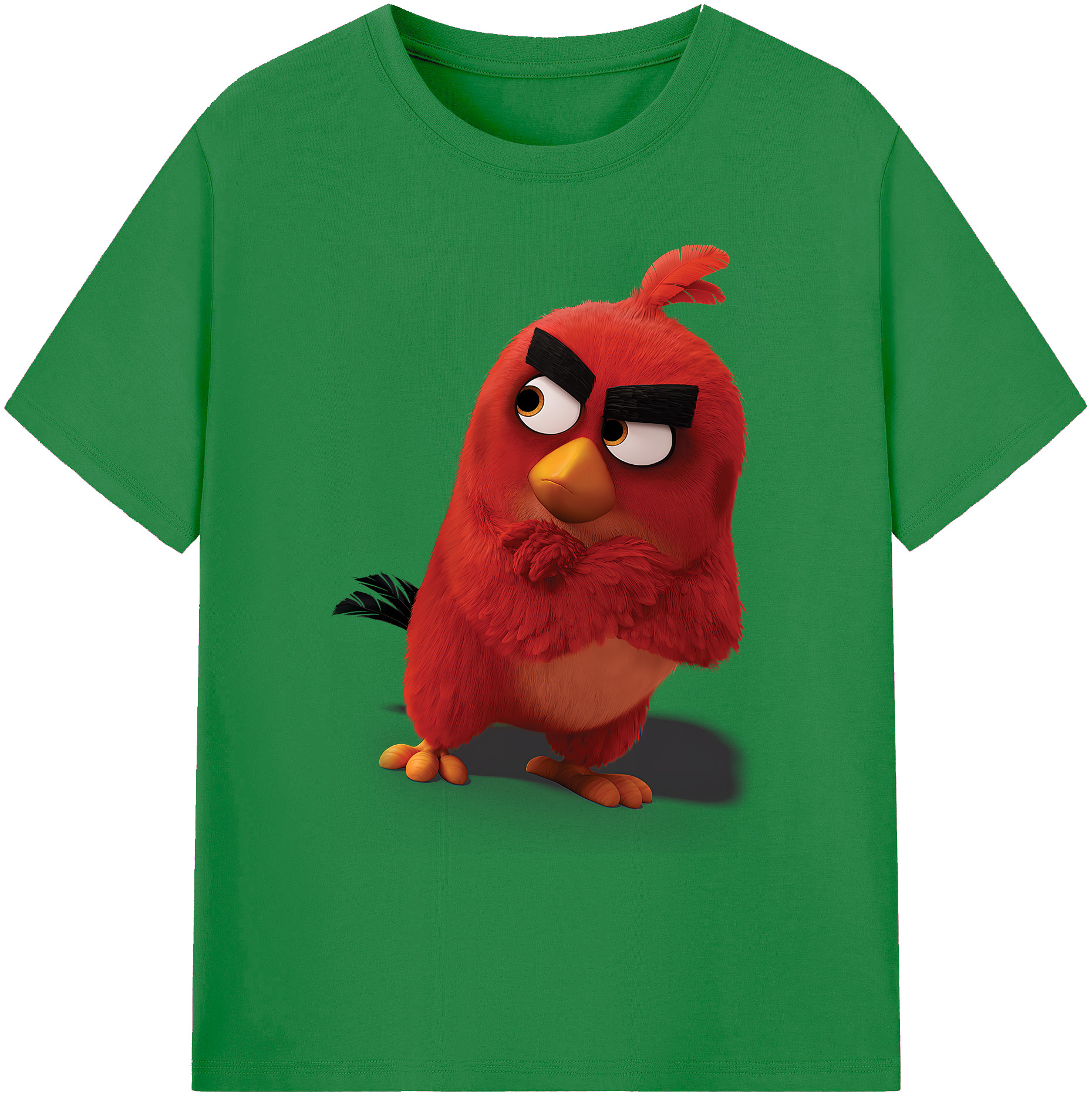 （画像用） Angry Birds アングリーバード 綿100％ メンズ半袖Tシャツ｜肌触りやわらか＆通気性