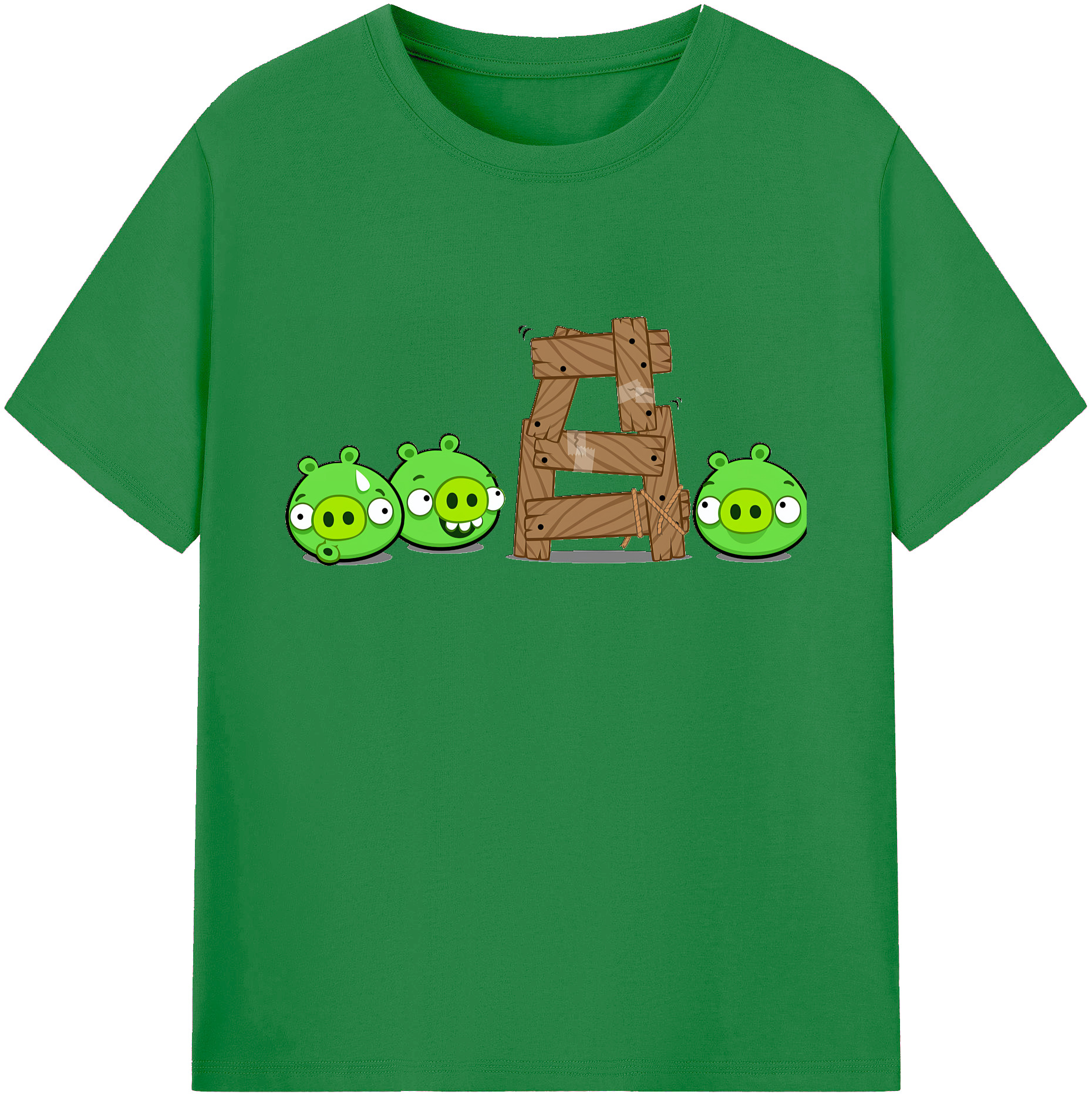 （画像用） Angry Birds アングリーバード 綿100％ メンズ半袖Tシャツ｜肌触りやわらか＆通気性