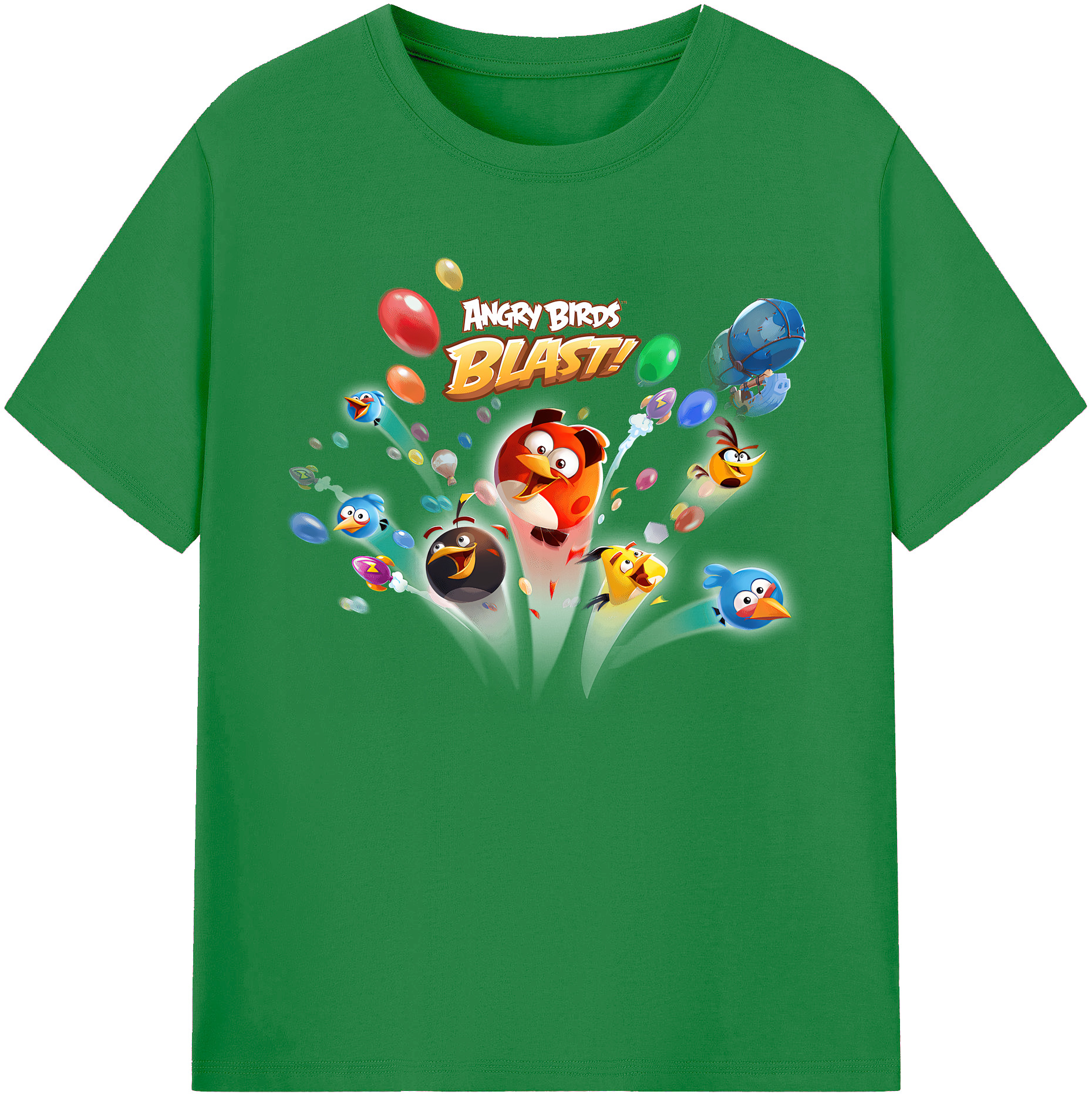 （画像用） Angry Birds アングリーバード 綿100％ メンズ半袖Tシャツ｜肌触りやわらか＆通気性