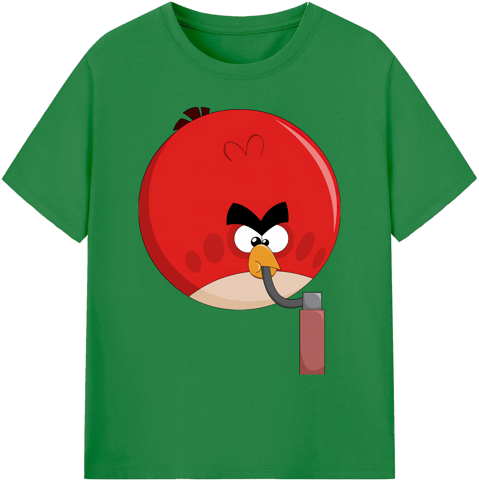 （画像用） Angry Birds アングリーバード 綿100％ メンズ半袖Tシャツ｜肌触りやわらか＆通気性