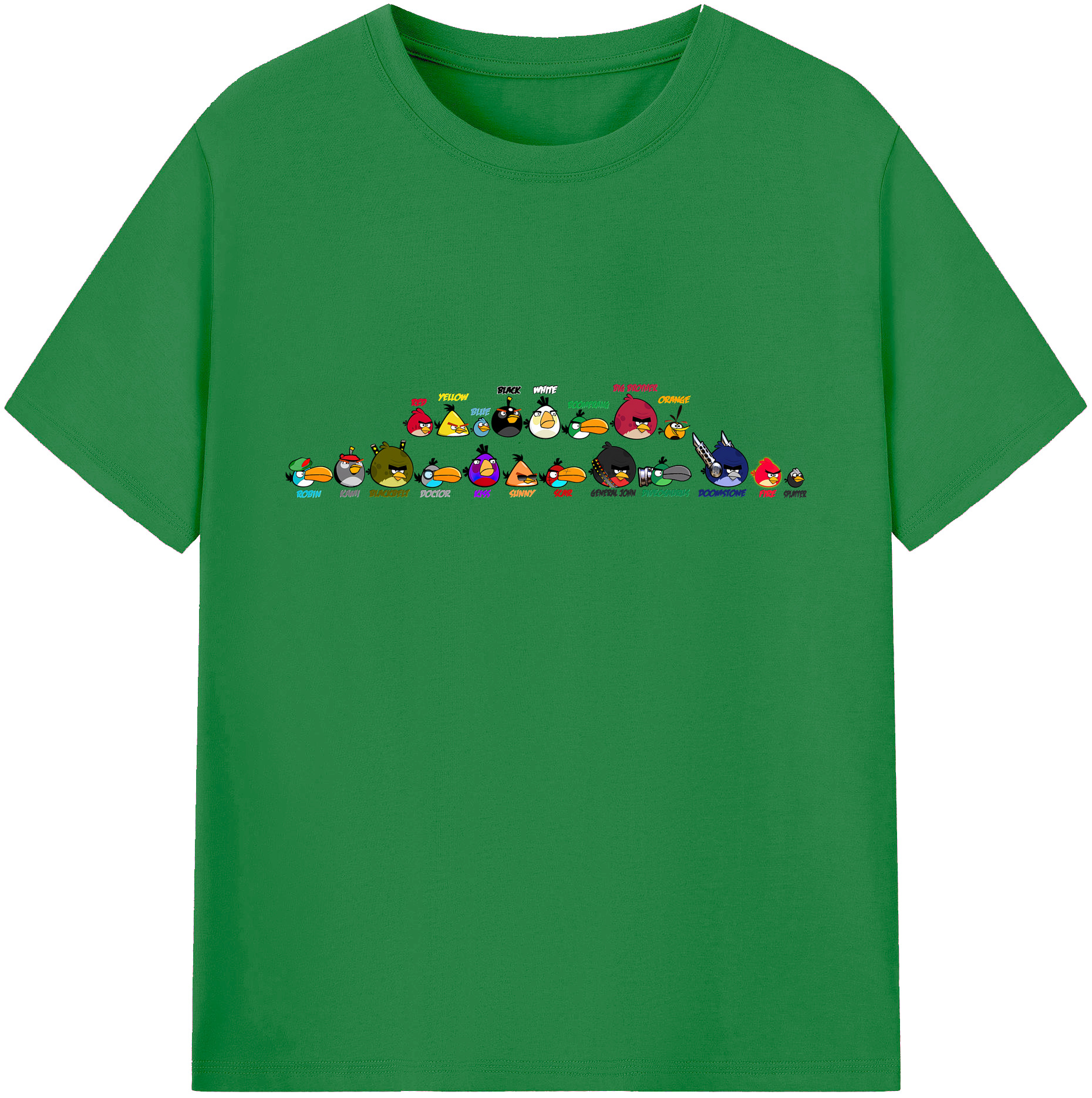 （画像用） Angry Birds アングリーバード 綿100％ メンズ半袖Tシャツ｜肌触りやわらか＆通気性