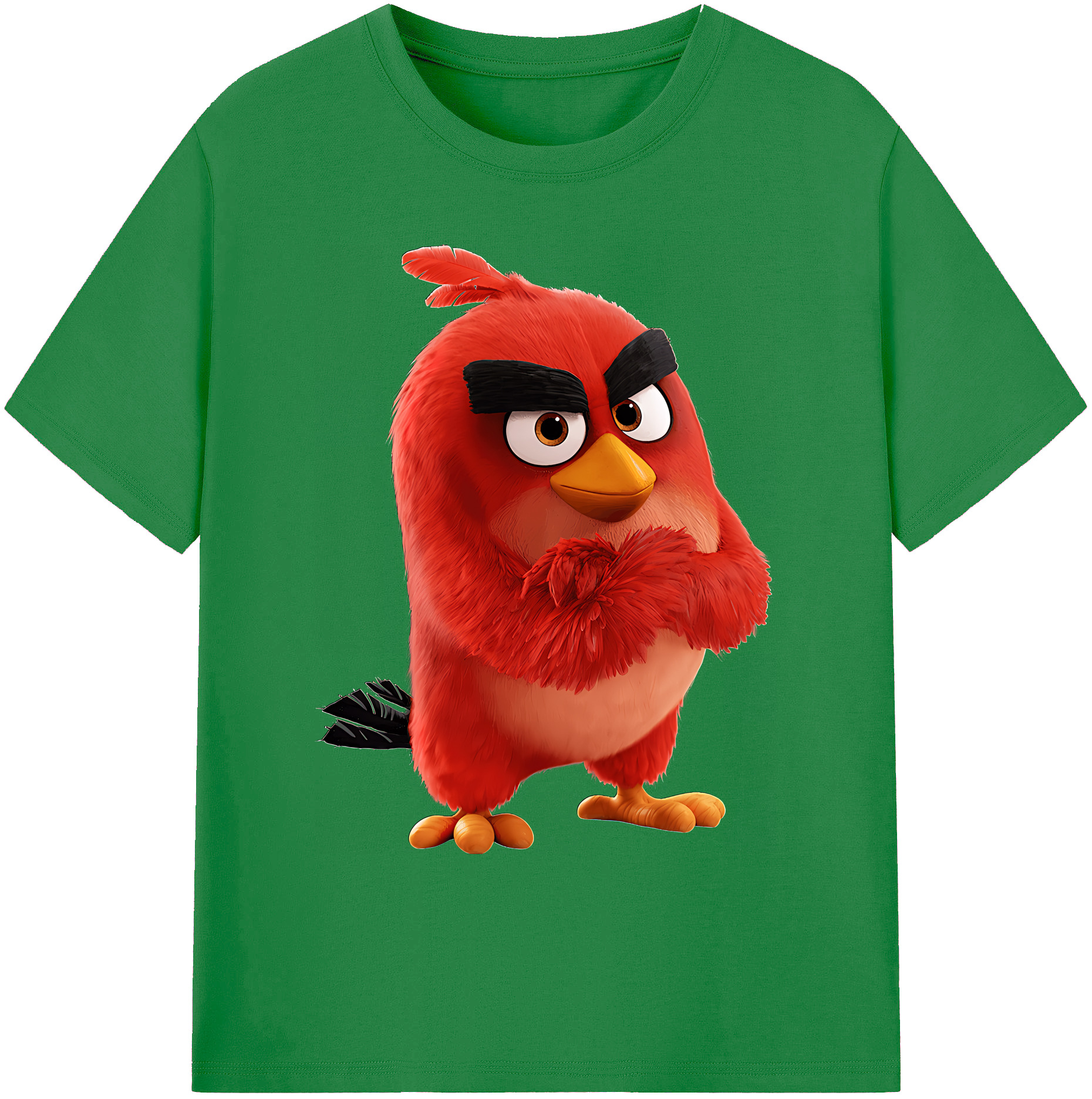 （画像用） Angry Birds アングリーバード 綿100％ メンズ半袖Tシャツ｜肌触りやわらか＆通気性