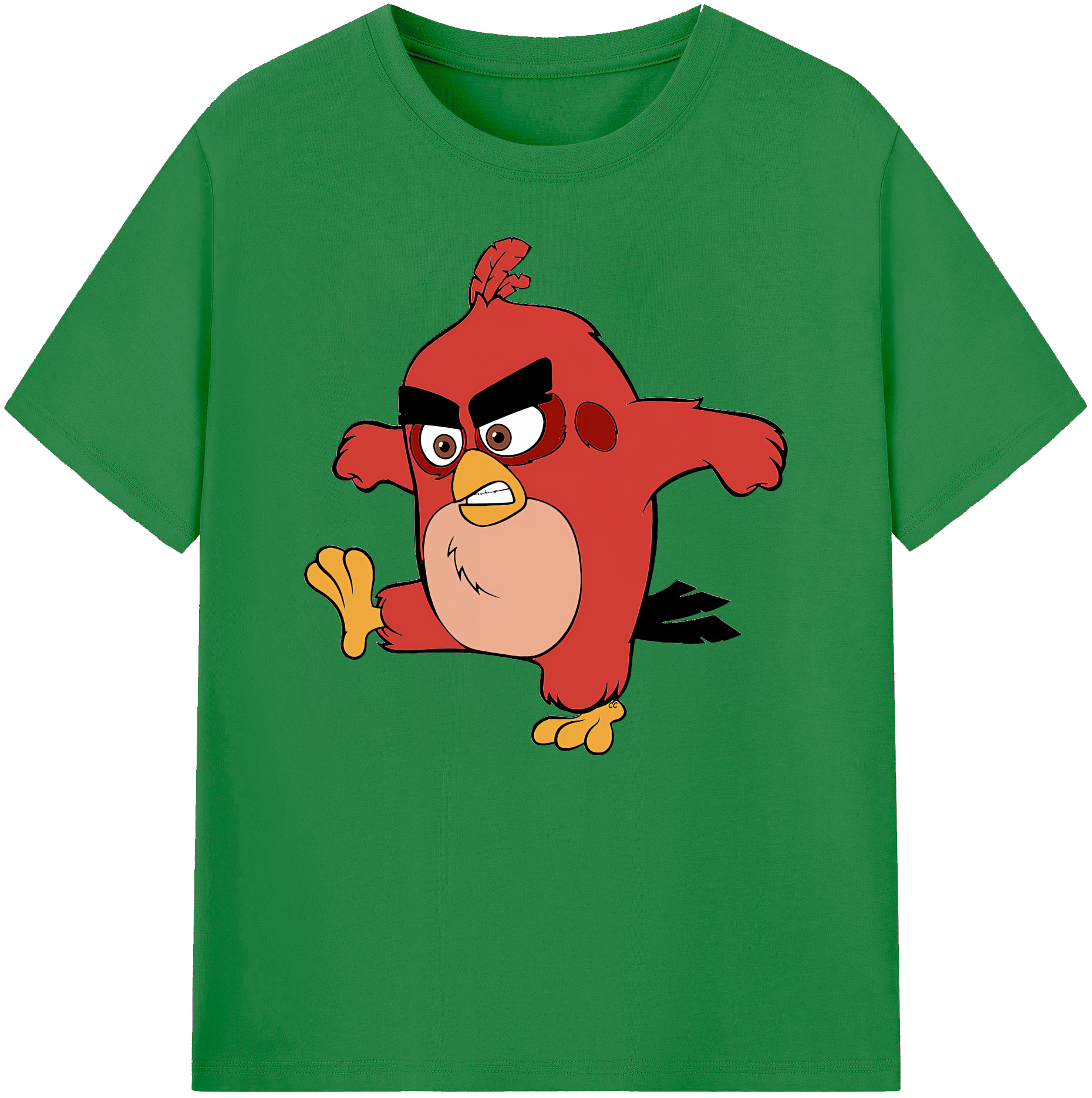（画像用） Angry Birds アングリーバード 綿100％ メンズ半袖Tシャツ｜肌触りやわらか＆通気性