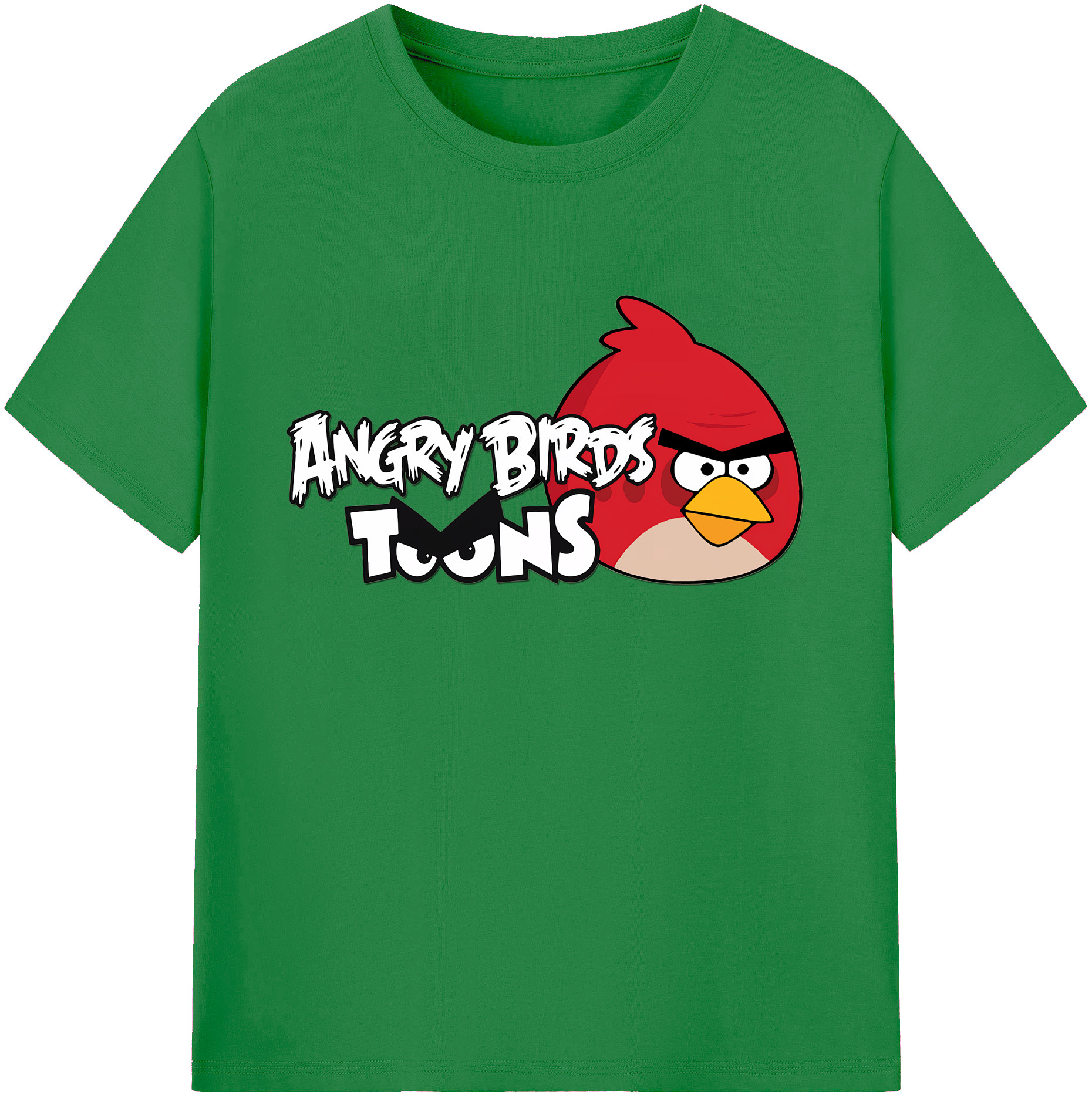 （画像用） Angry Birds アングリーバード 綿100％ メンズ半袖Tシャツ｜肌触りやわらか＆通気性