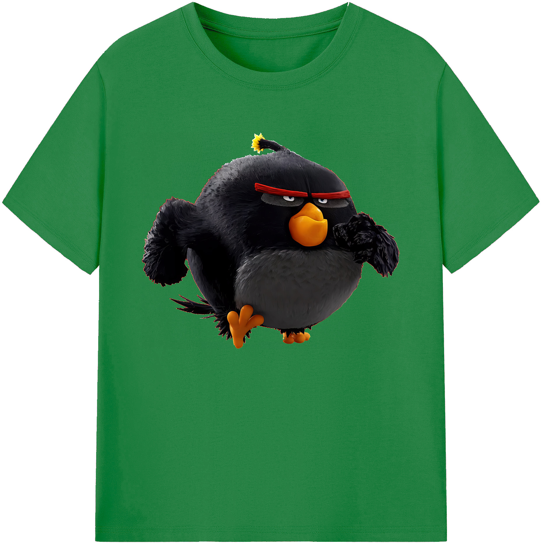 （画像用） Angry Birds アングリーバード 綿100％ メンズ半袖Tシャツ｜肌触りやわらか＆通気性