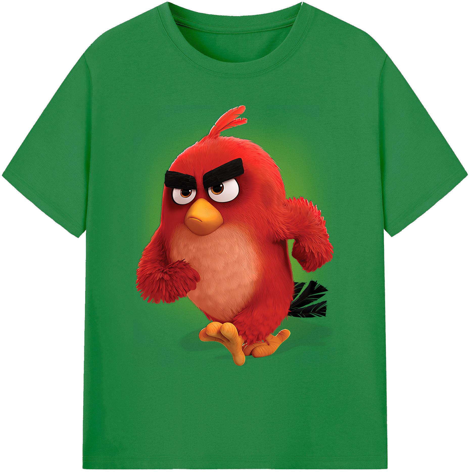（画像用） Angry Birds アングリーバード 綿100％ メンズ半袖Tシャツ｜肌触りやわらか＆通気性