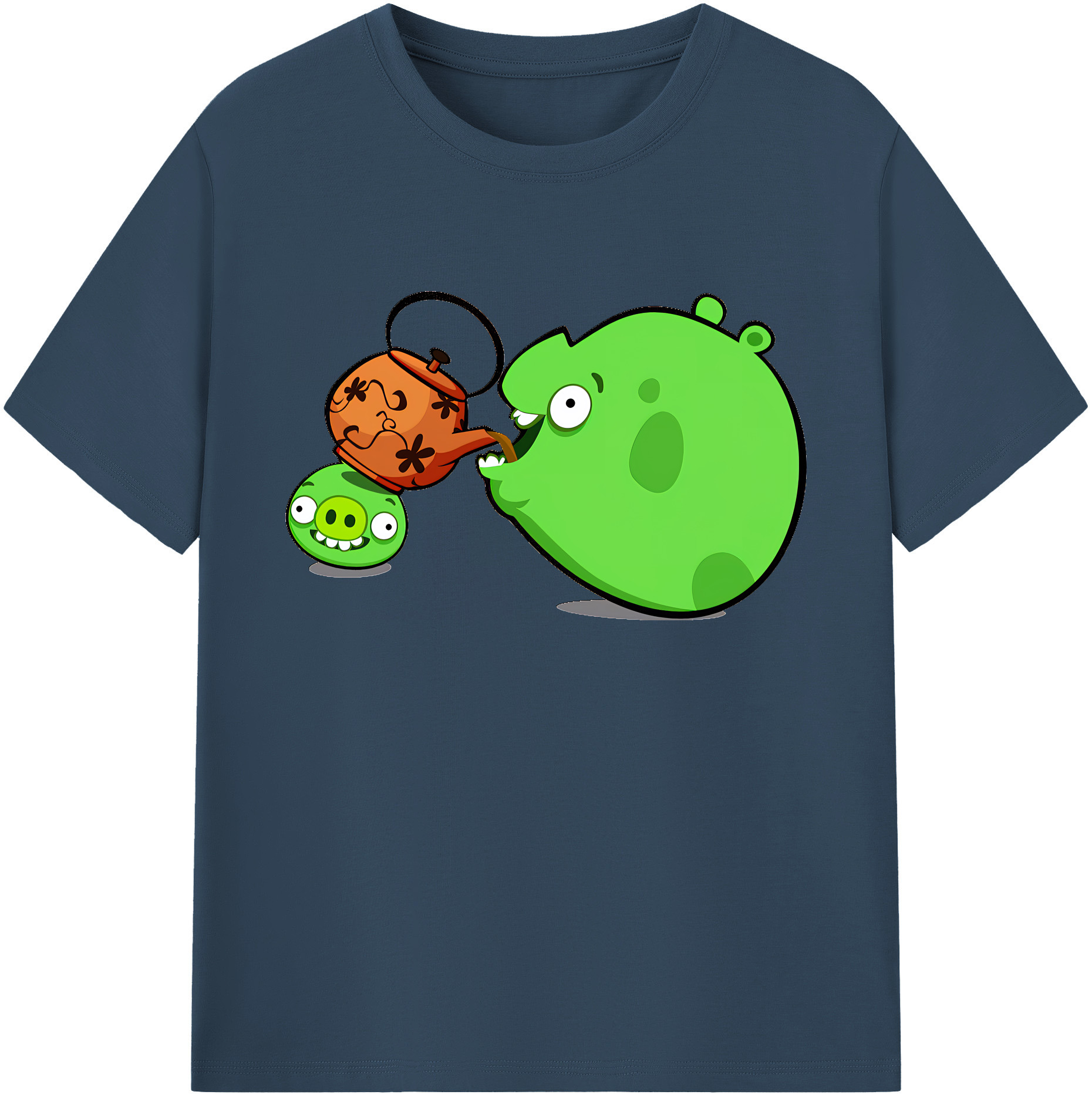 （画像用） Angry Birds アングリーバード 綿100％ メンズ半袖Tシャツ｜肌触りやわらか＆通気性