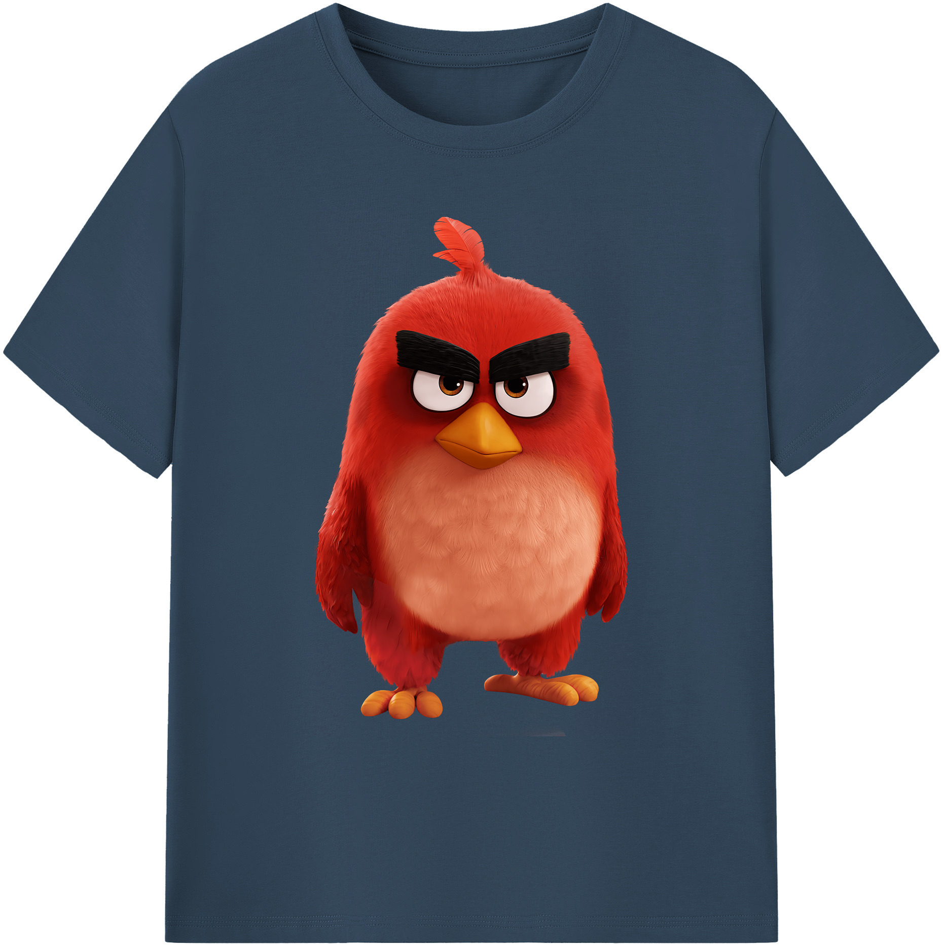 （画像用） Angry Birds アングリーバード 綿100％ メンズ半袖Tシャツ｜肌触りやわらか＆通気性
