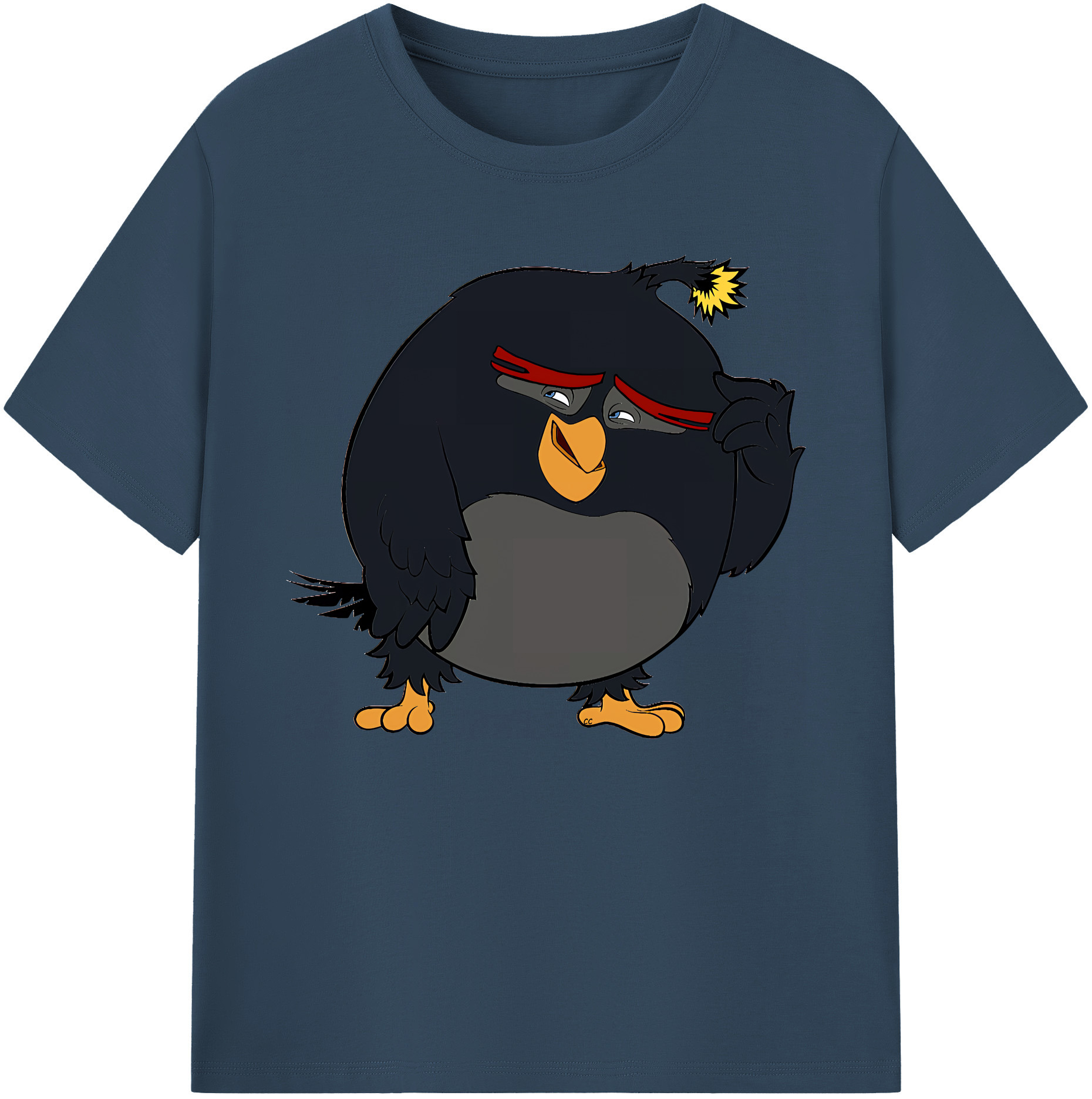 （画像用） Angry Birds アングリーバード 綿100％ メンズ半袖Tシャツ｜肌触りやわらか＆通気性