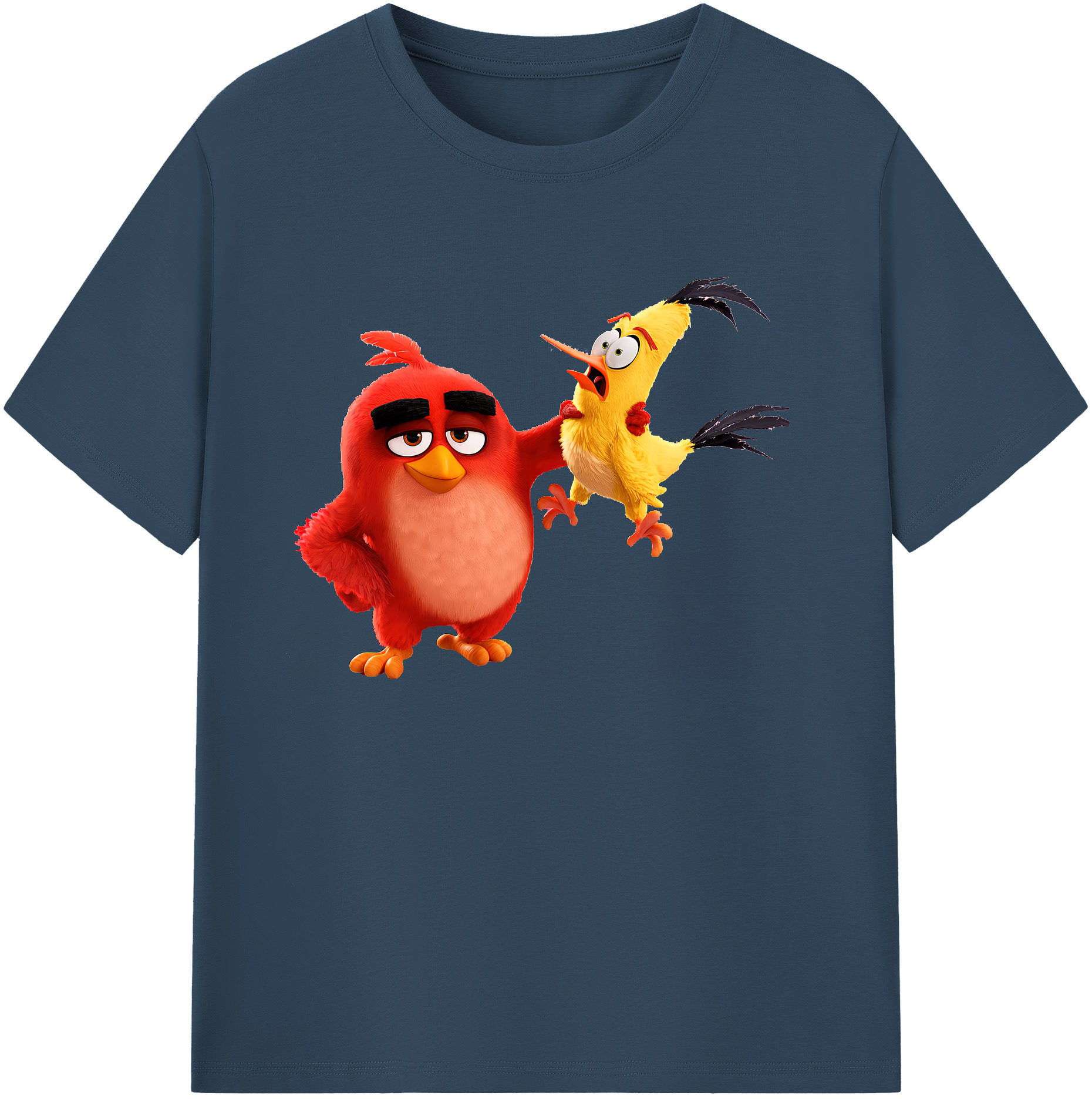 （画像用） Angry Birds アングリーバード 綿100％ メンズ半袖Tシャツ｜肌触りやわらか＆通気性