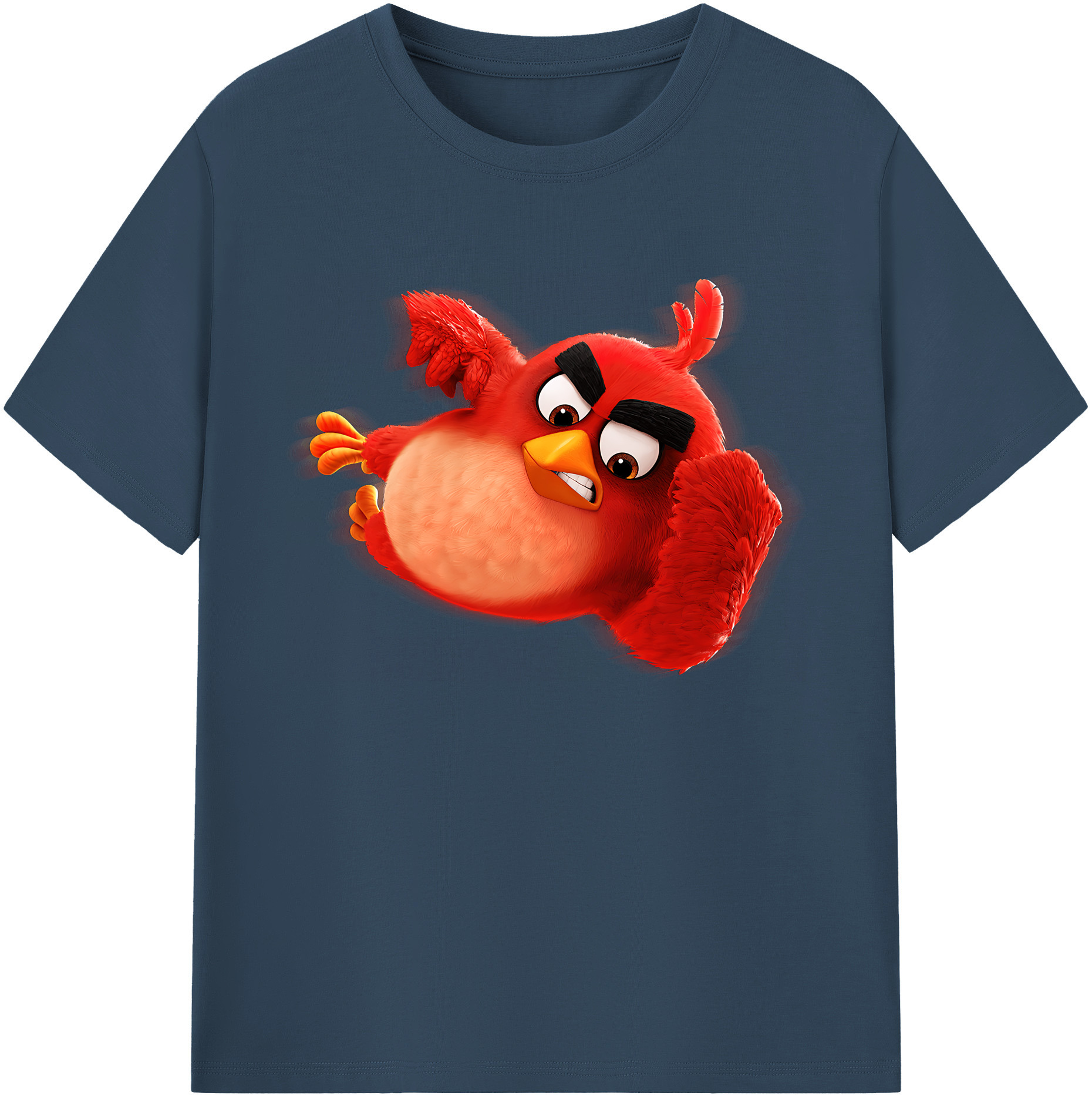 （画像用） Angry Birds アングリーバード 綿100％ メンズ半袖Tシャツ｜肌触りやわらか＆通気性
