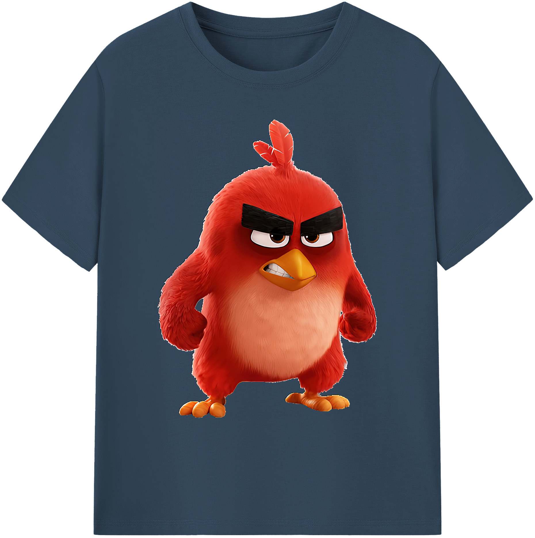 （画像用） Angry Birds アングリーバード 綿100％ メンズ半袖Tシャツ｜肌触りやわらか＆通気性