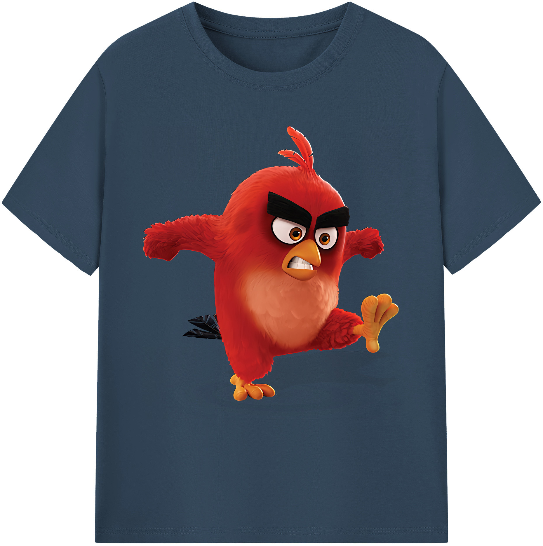 （画像用） Angry Birds アングリーバード 綿100％ メンズ半袖Tシャツ｜肌触りやわらか＆通気性