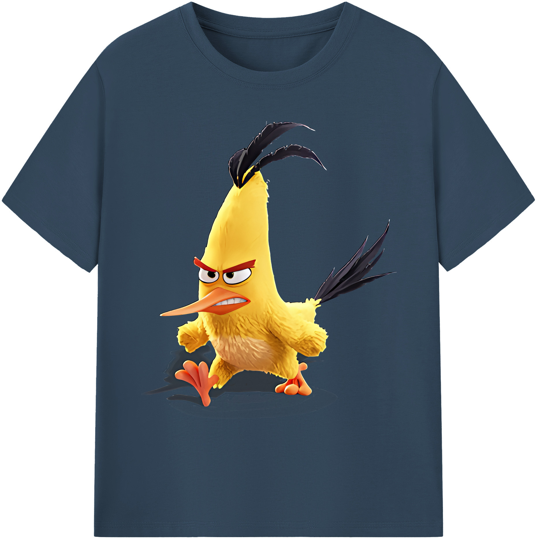 （画像用） Angry Birds アングリーバード 綿100％ メンズ半袖Tシャツ｜肌触りやわらか＆通気性