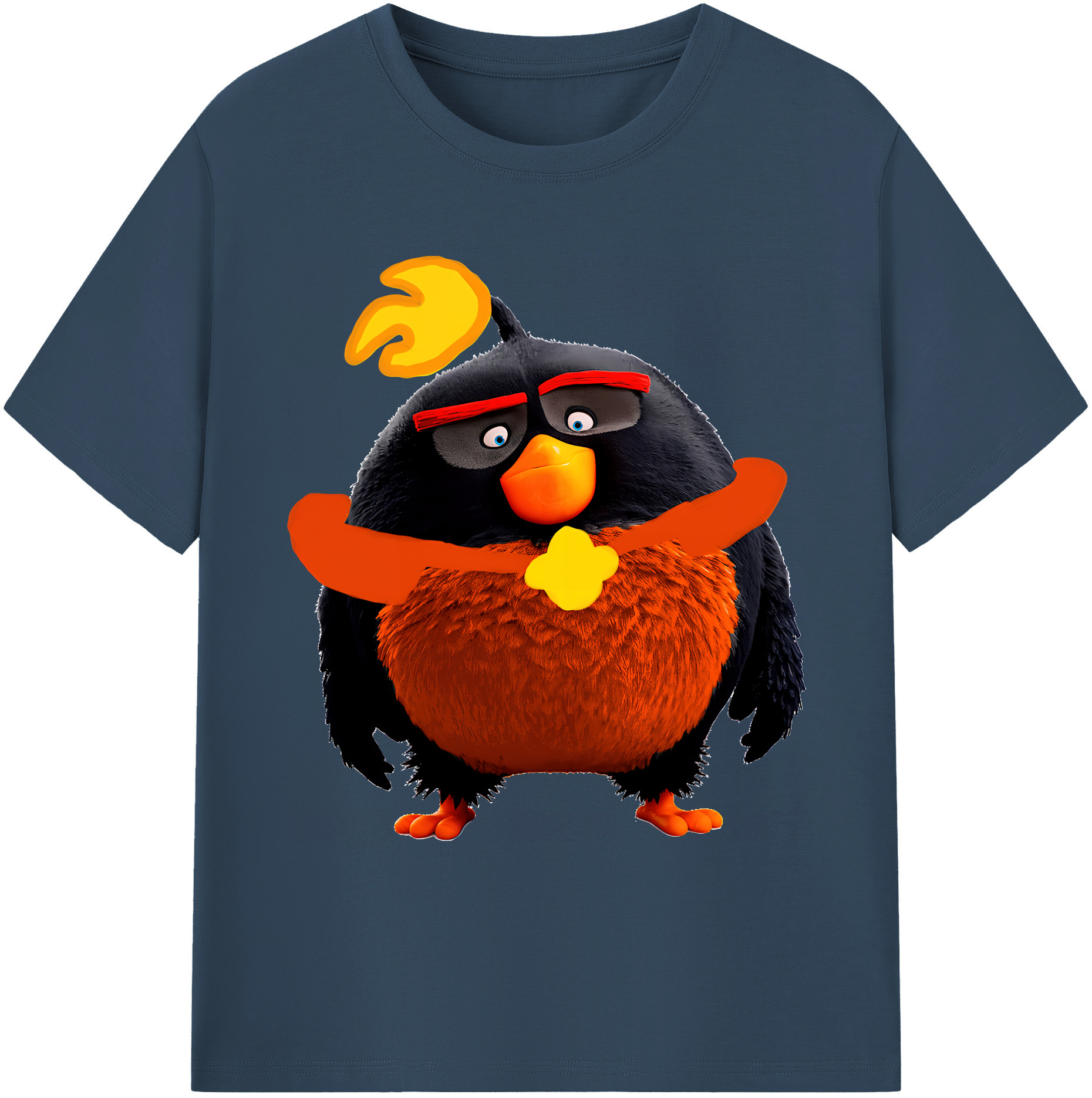 （画像用） Angry Birds アングリーバード 綿100％ メンズ半袖Tシャツ｜肌触りやわらか＆通気性