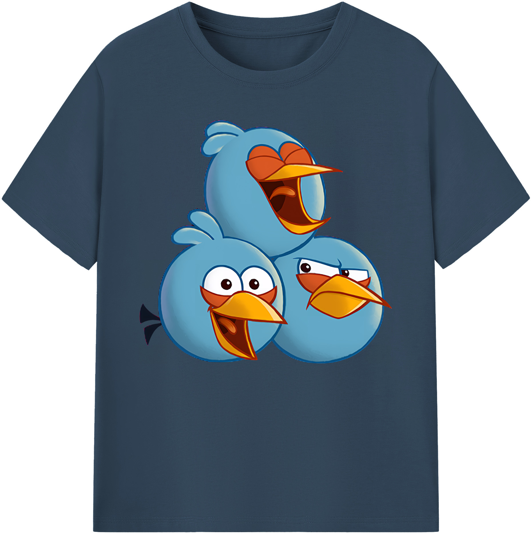 （画像用） Angry Birds アングリーバード 綿100％ メンズ半袖Tシャツ｜肌触りやわらか＆通気性