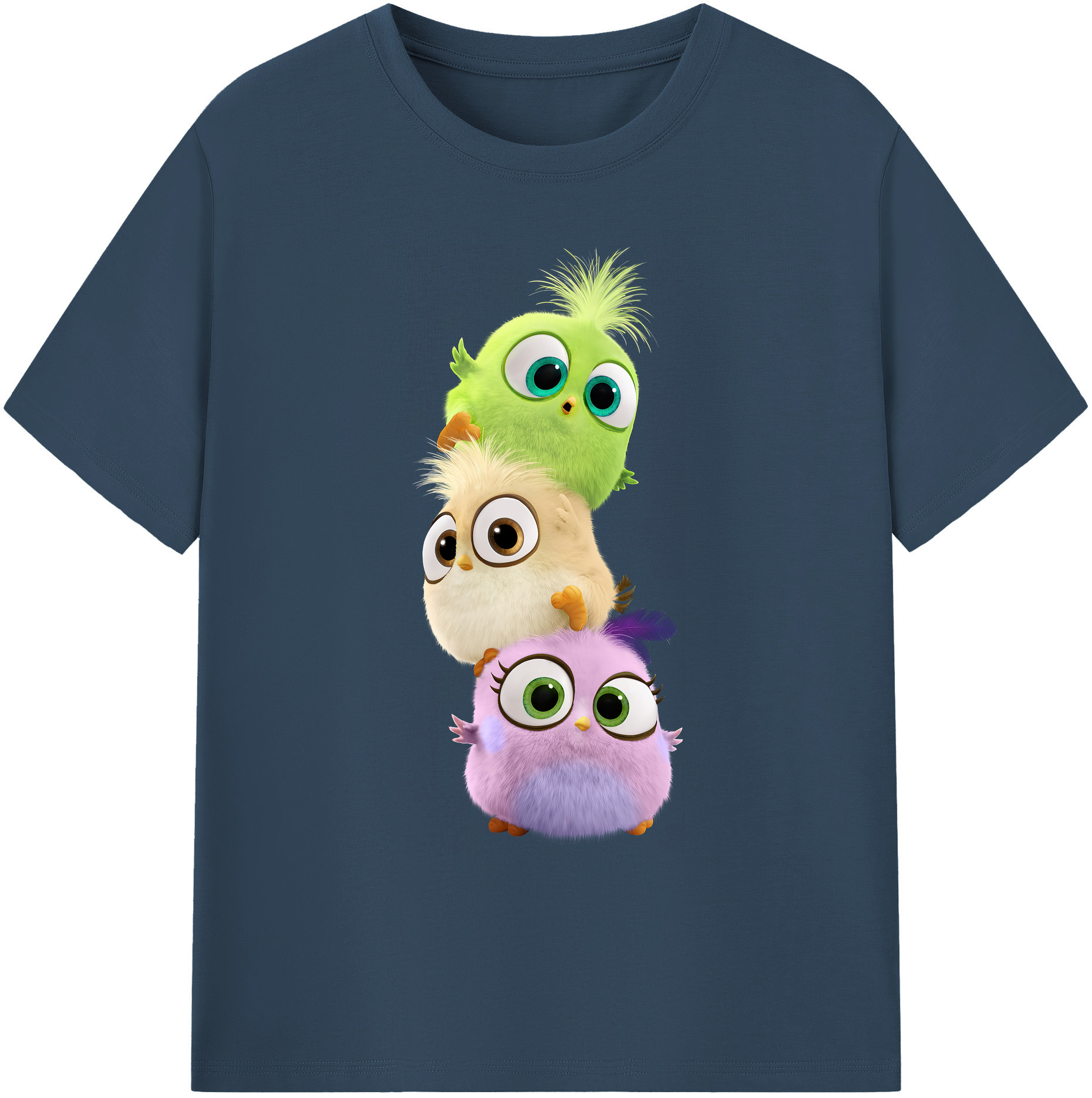 （画像用） Angry Birds アングリーバード 綿100％ メンズ半袖Tシャツ｜肌触りやわらか＆通気性