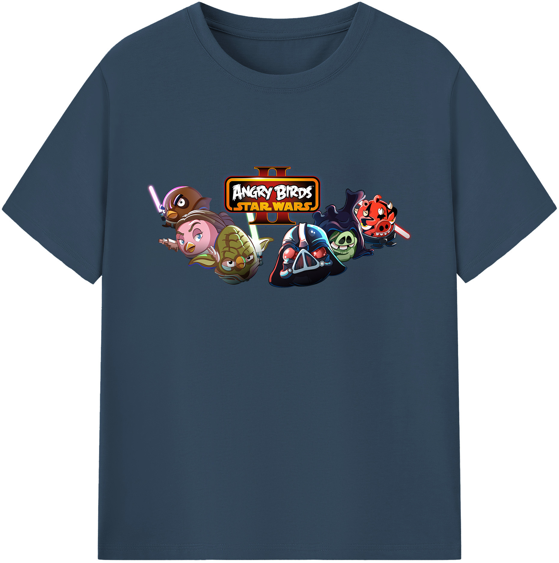 （画像用） Angry Birds アングリーバード 綿100％ メンズ半袖Tシャツ｜肌触りやわらか＆通気性