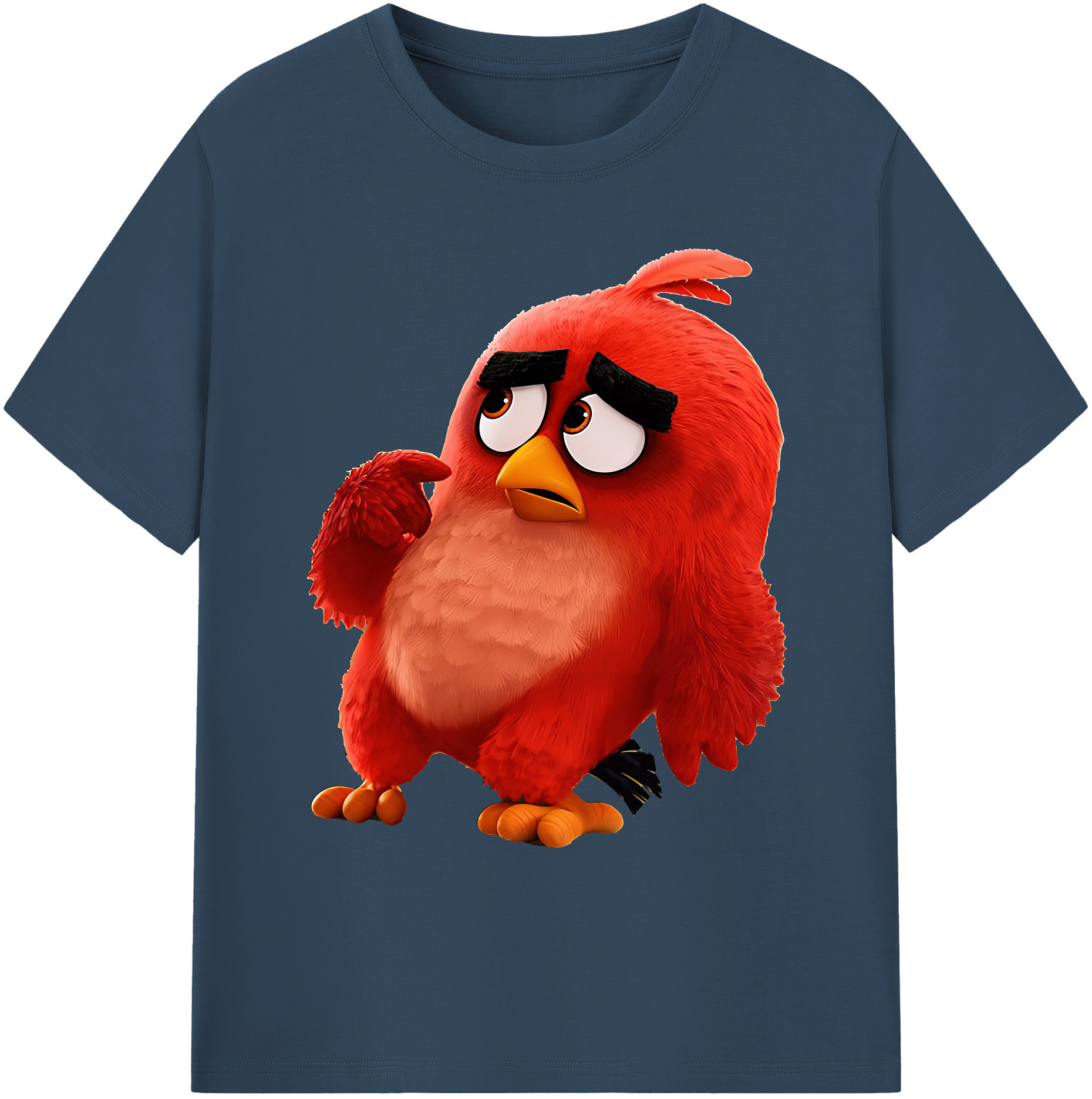 （画像用） Angry Birds アングリーバード 綿100％ メンズ半袖Tシャツ｜肌触りやわらか＆通気性