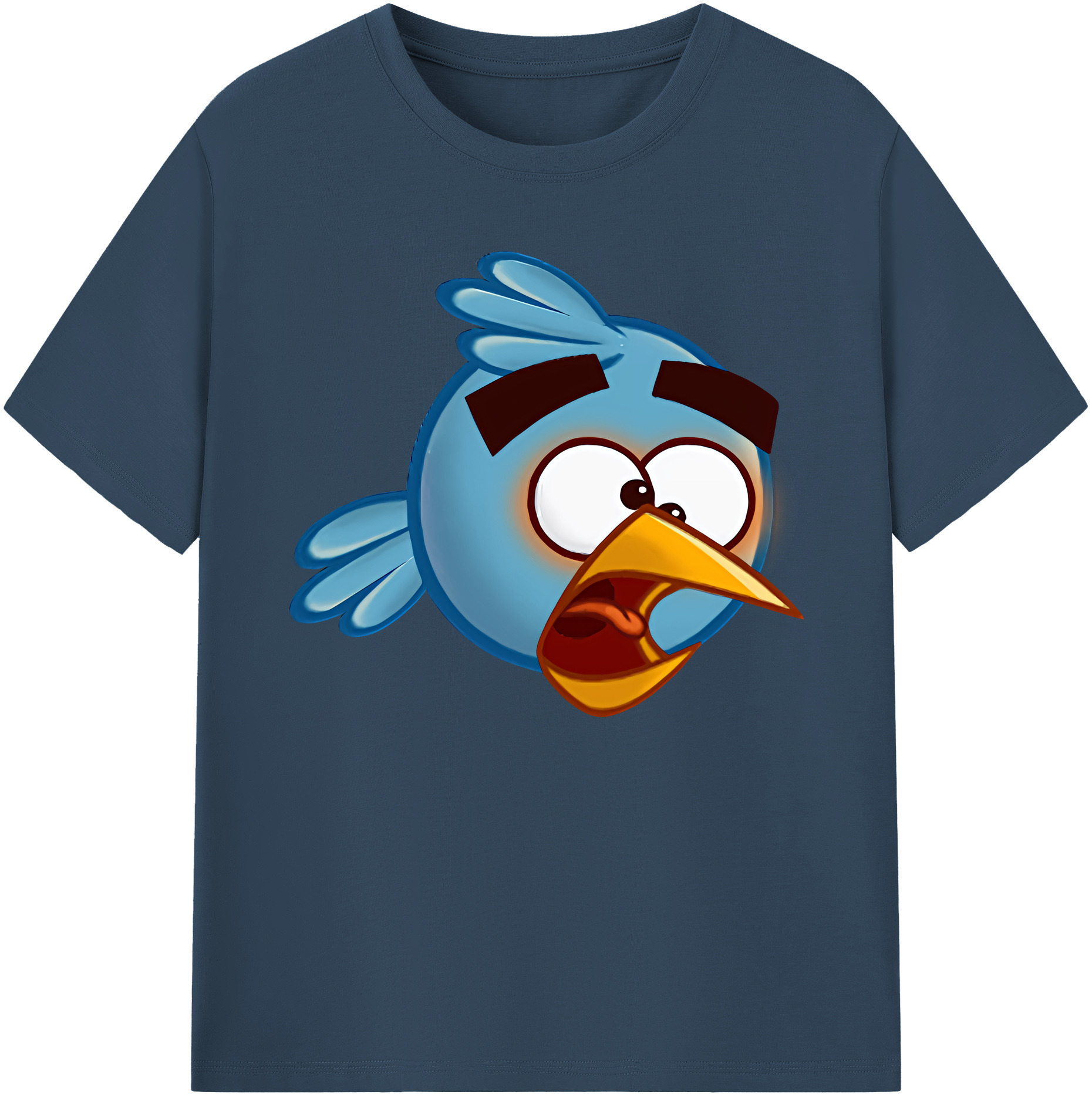 （画像用） Angry Birds アングリーバード 綿100％ メンズ半袖Tシャツ｜肌触りやわらか＆通気性