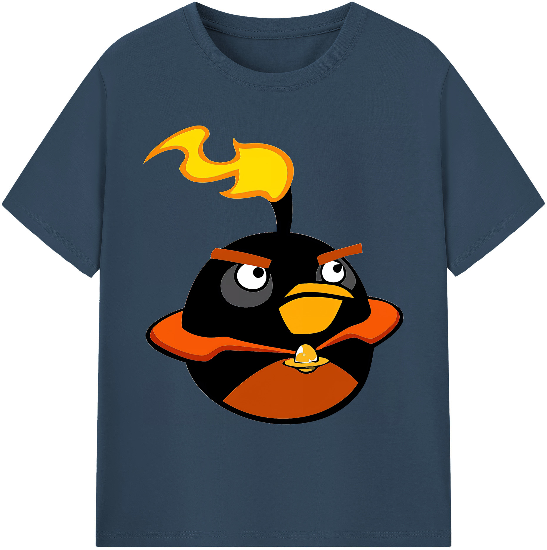 （画像用） Angry Birds アングリーバード 綿100％ メンズ半袖Tシャツ｜肌触りやわらか＆通気性