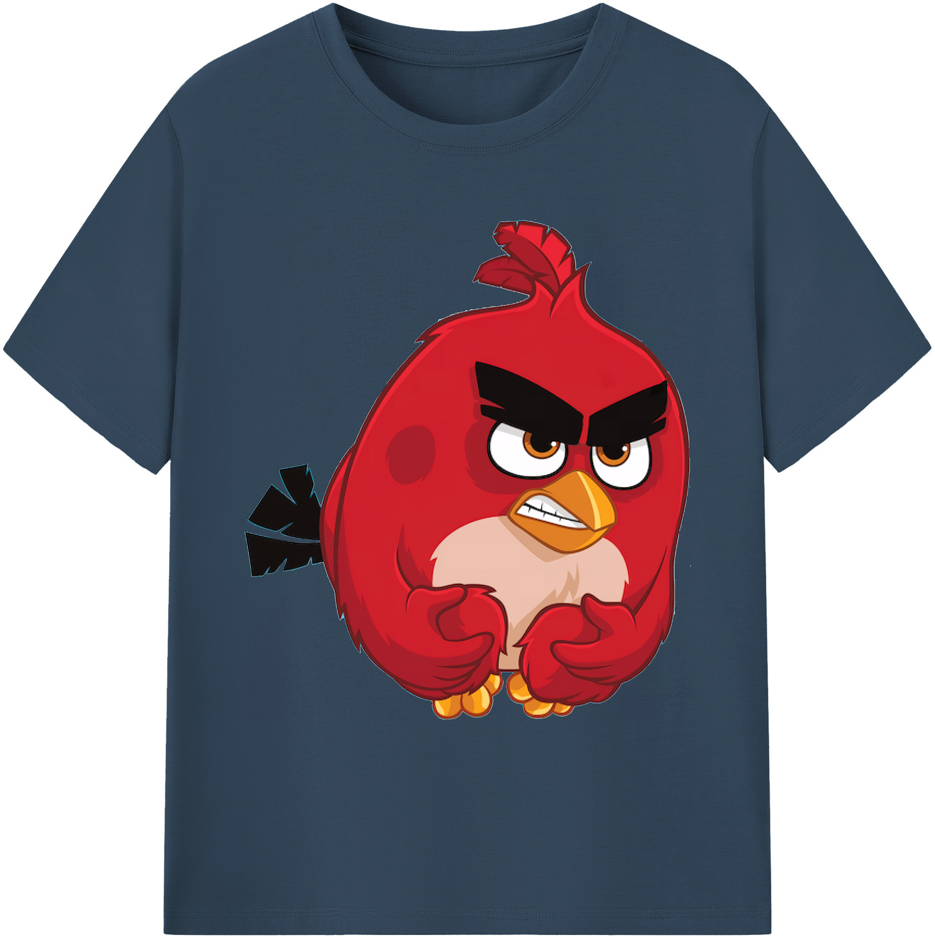 （画像用） Angry Birds アングリーバード 綿100％ メンズ半袖Tシャツ｜肌触りやわらか＆通気性