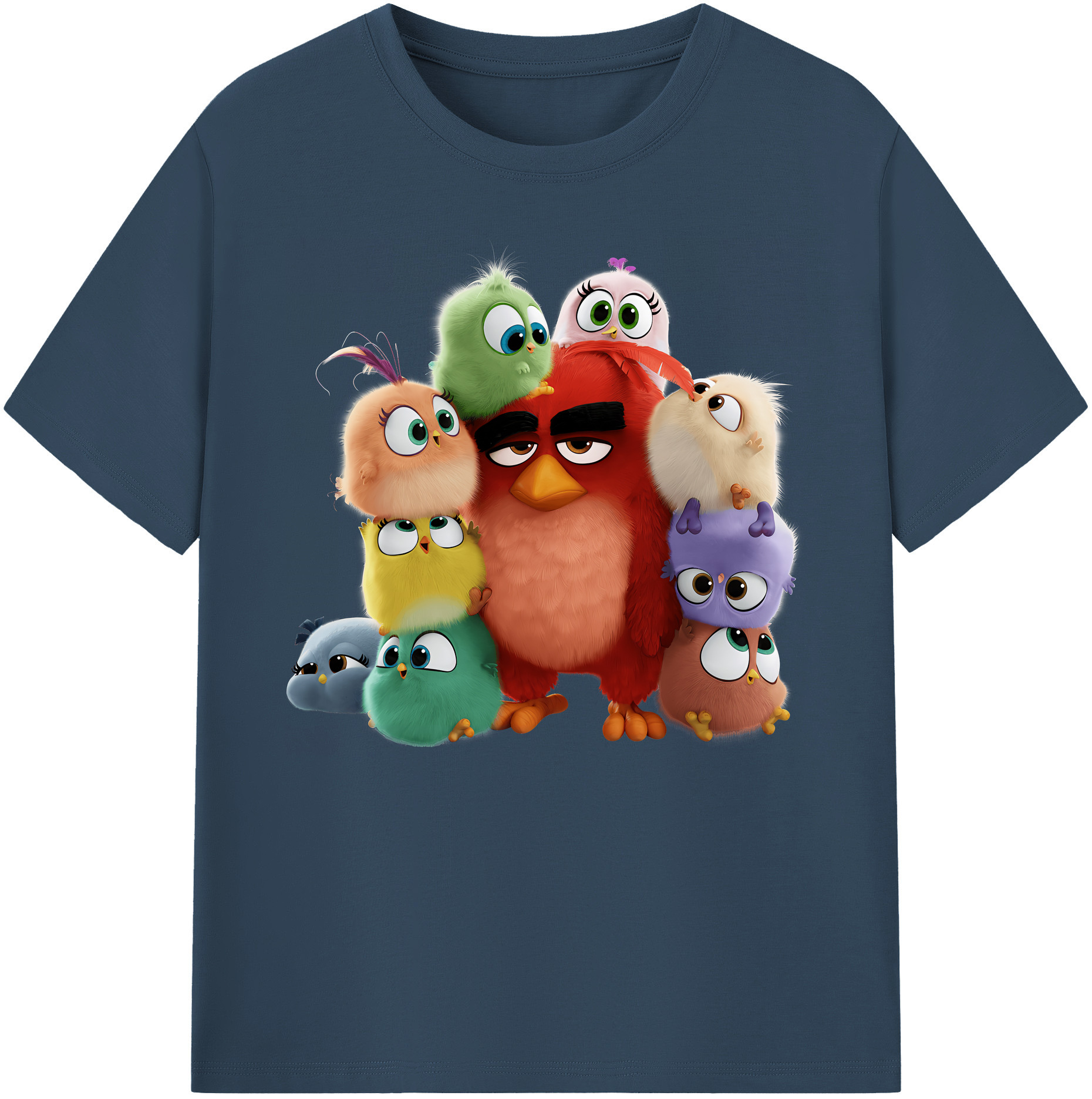 （画像用） Angry Birds アングリーバード 綿100％ メンズ半袖Tシャツ｜肌触りやわらか＆通気性
