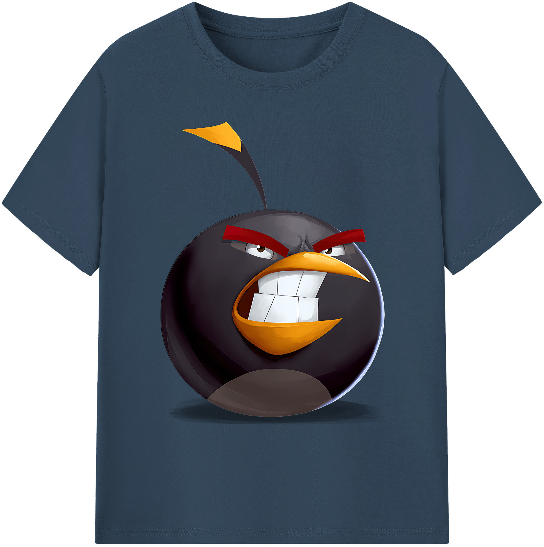 （画像用） Angry Birds アングリーバード 綿100％ メンズ半袖Tシャツ｜肌触りやわらか＆通気性