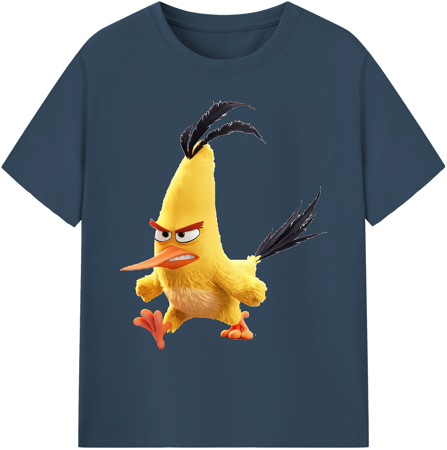 （画像用） Angry Birds アングリーバード 綿100％ メンズ半袖Tシャツ｜肌触りやわらか＆通気性
