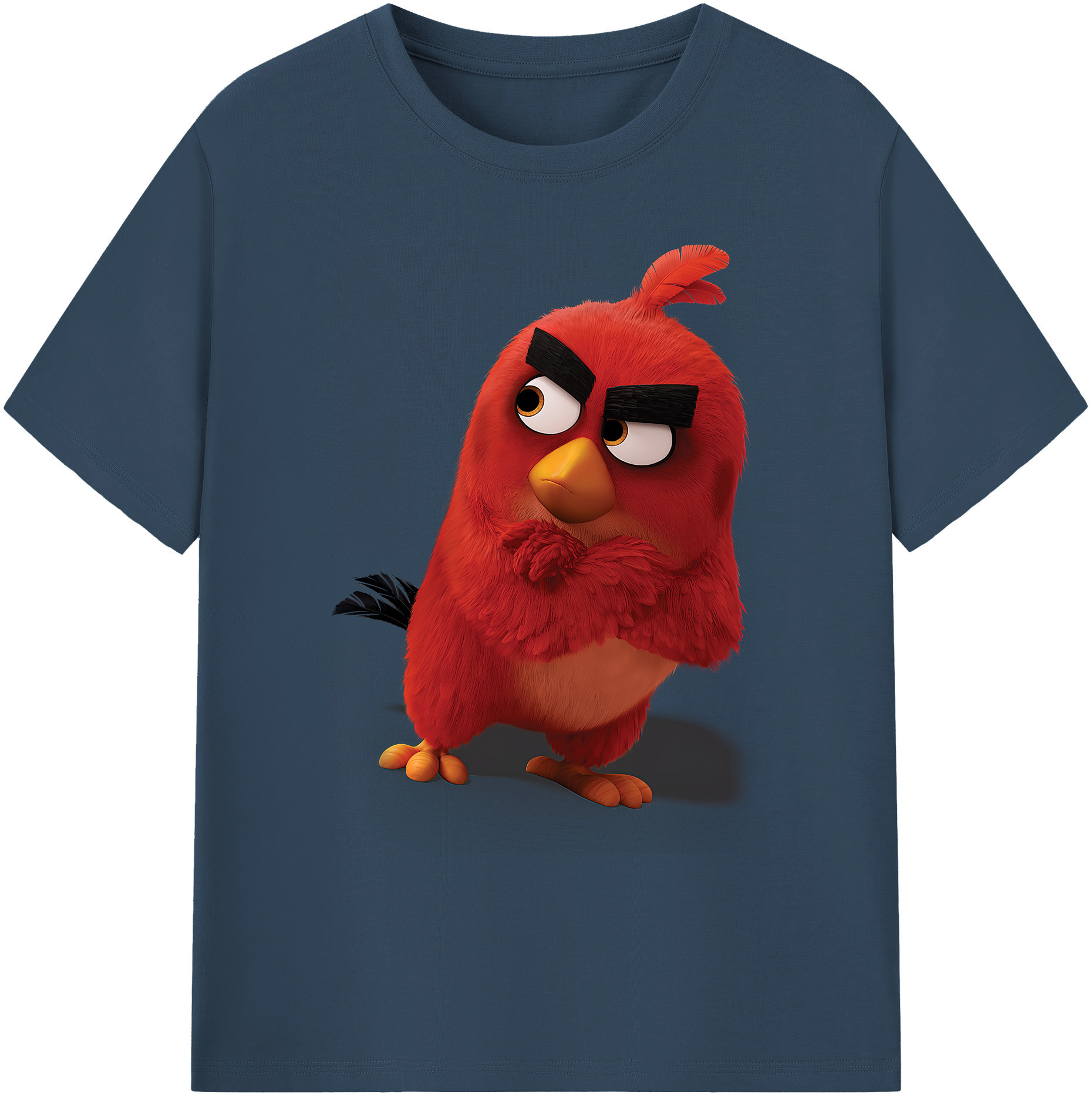 （画像用） Angry Birds アングリーバード 綿100％ メンズ半袖Tシャツ｜肌触りやわらか＆通気性