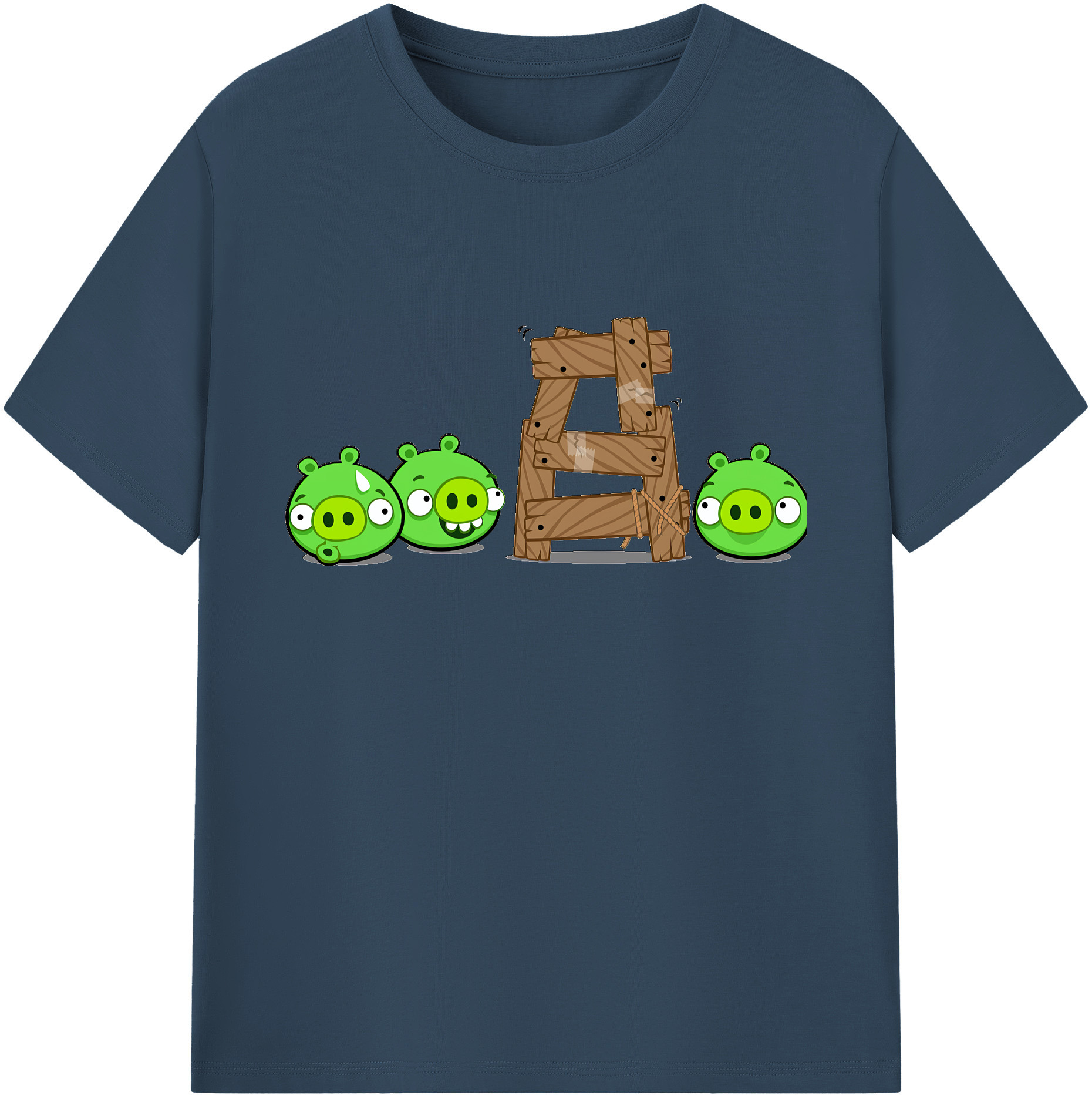 （画像用） Angry Birds アングリーバード 綿100％ メンズ半袖Tシャツ｜肌触りやわらか＆通気性