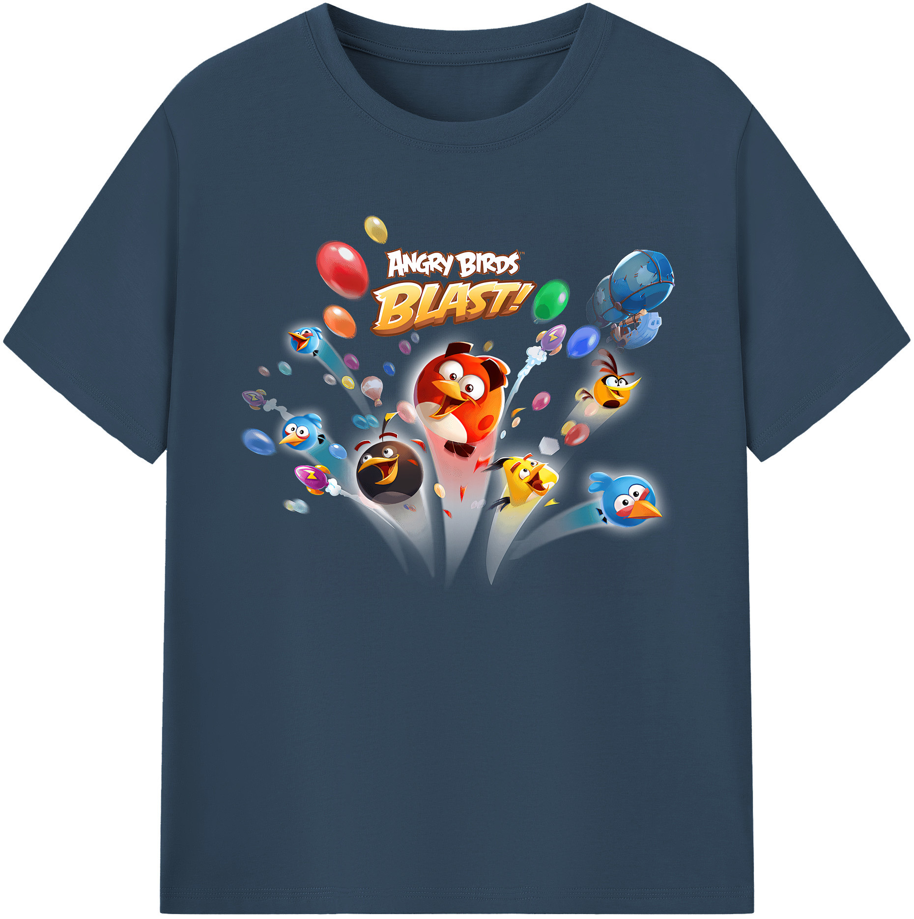 （画像用） Angry Birds アングリーバード 綿100％ メンズ半袖Tシャツ｜肌触りやわらか＆通気性