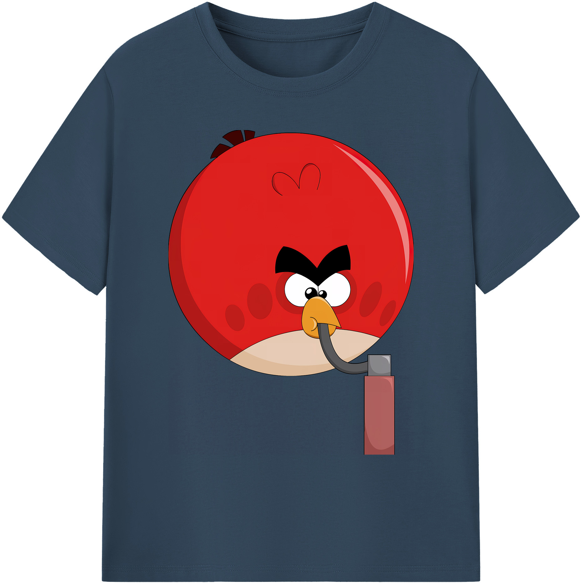 （画像用） Angry Birds アングリーバード 綿100％ メンズ半袖Tシャツ｜肌触りやわらか＆通気性