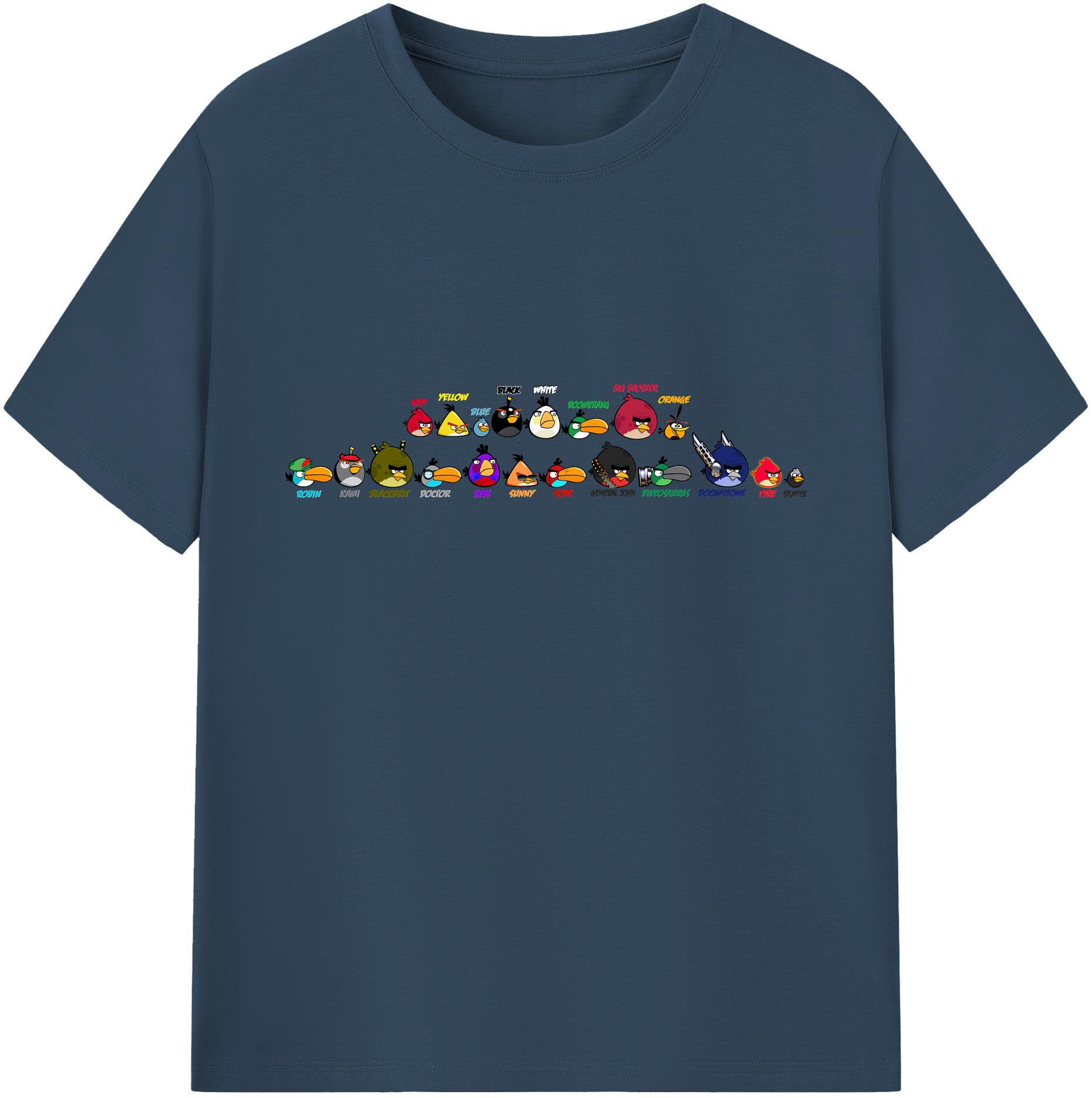 （画像用） Angry Birds アングリーバード 綿100％ メンズ半袖Tシャツ｜肌触りやわらか＆通気性