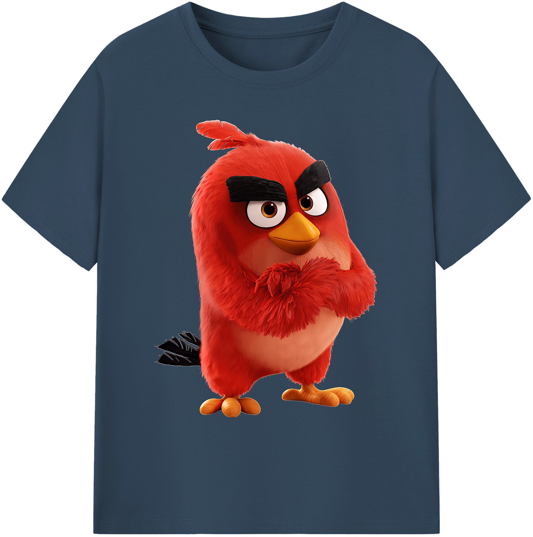 （画像用） Angry Birds アングリーバード 綿100％ メンズ半袖Tシャツ｜肌触りやわらか＆通気性