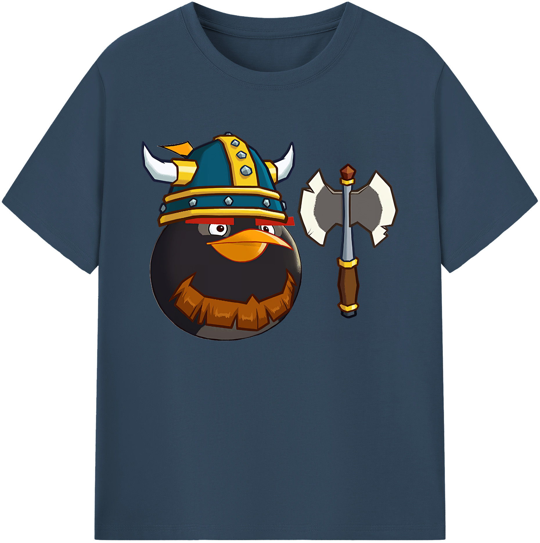 （画像用） Angry Birds アングリーバード 綿100％ メンズ半袖Tシャツ｜肌触りやわらか＆通気性