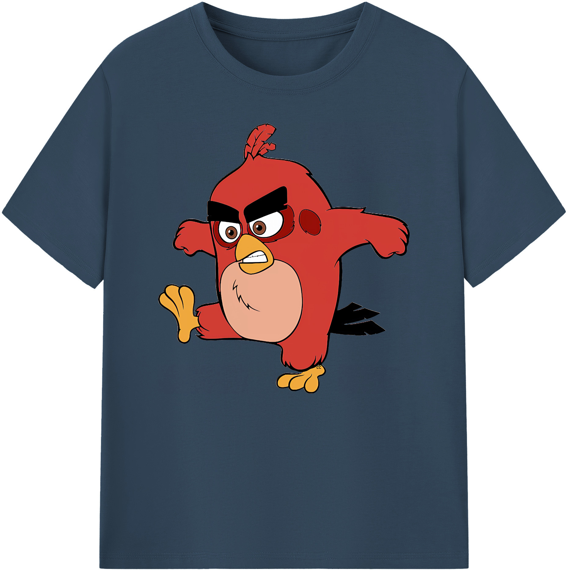 （画像用） Angry Birds アングリーバード 綿100％ メンズ半袖Tシャツ｜肌触りやわらか＆通気性