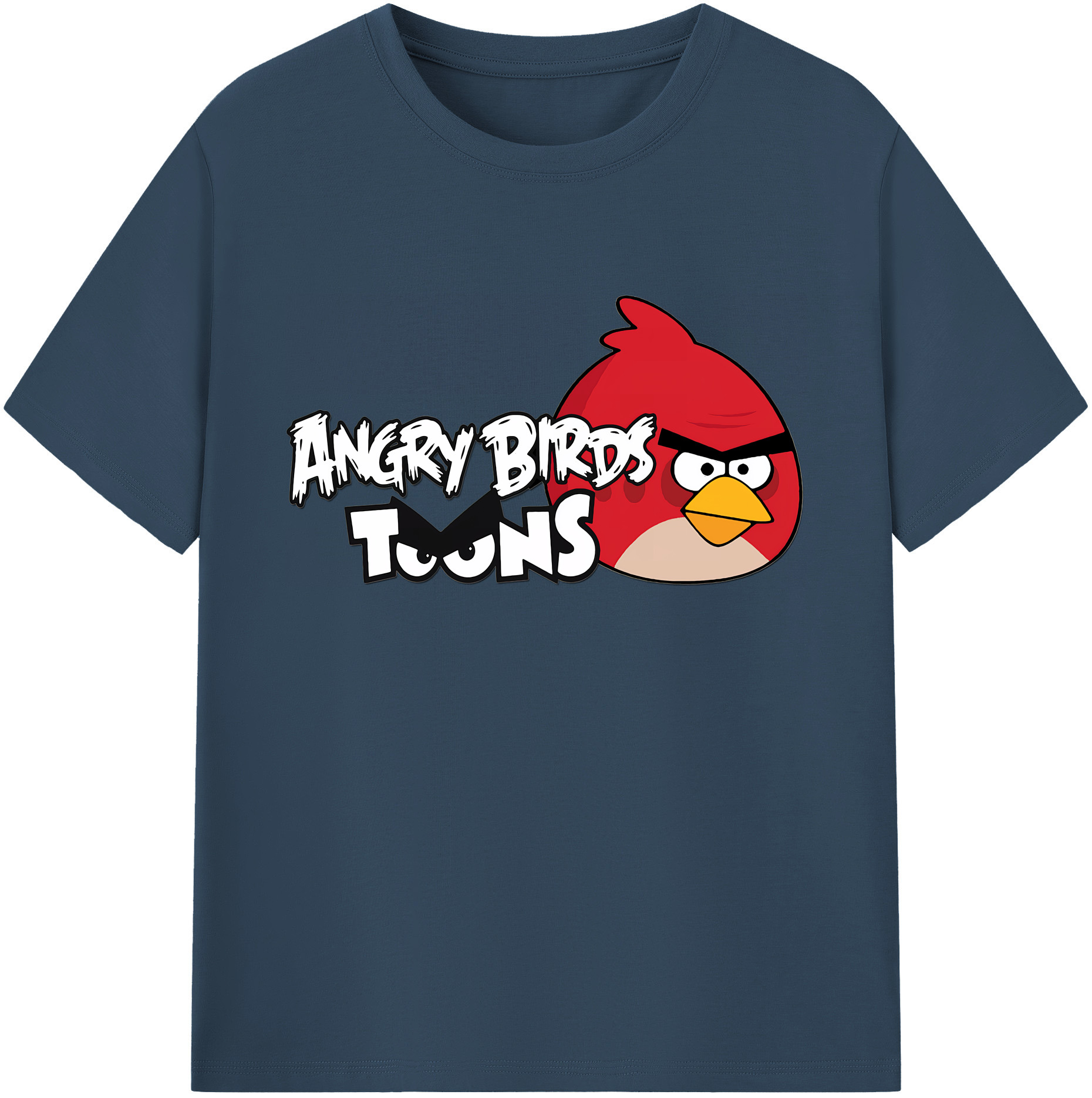 （画像用） Angry Birds アングリーバード 綿100％ メンズ半袖Tシャツ｜肌触りやわらか＆通気性